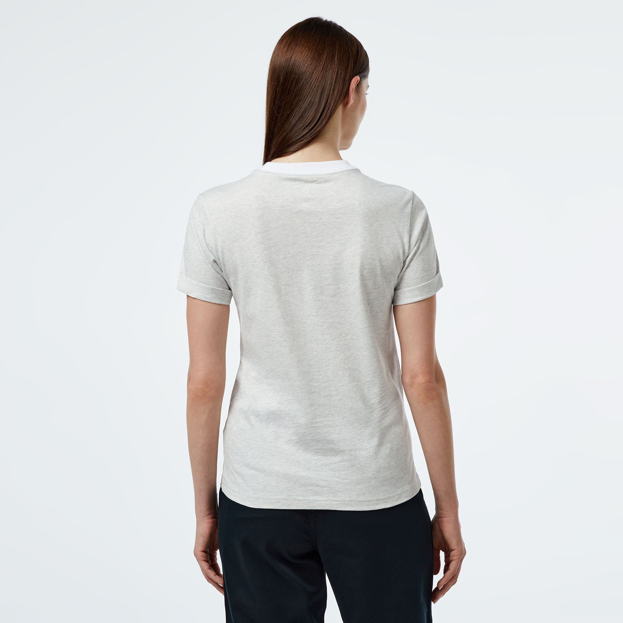 Converse Retro Ringer Kadın Gri T-Shirt