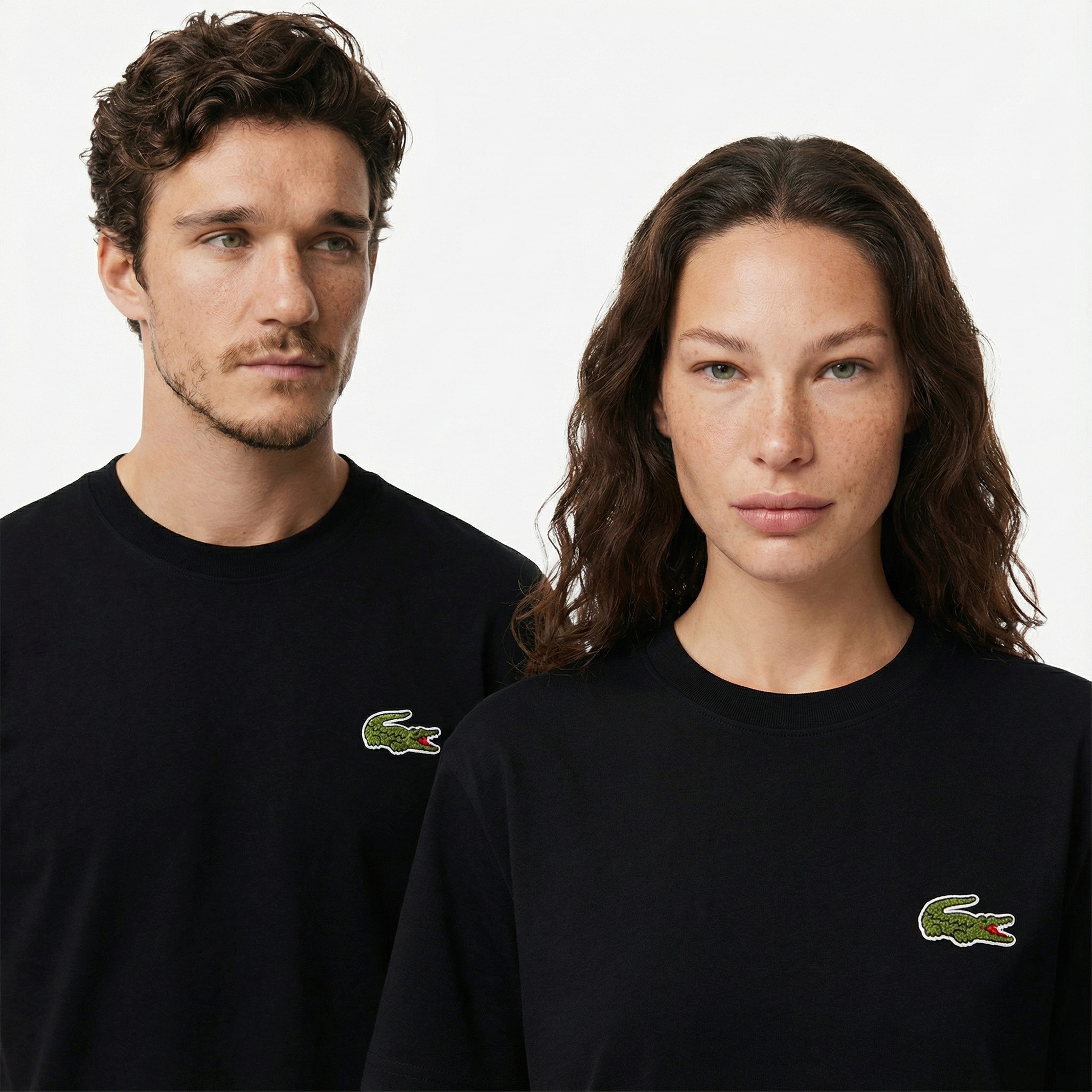 Lacoste Loose Fit Erkek Siyah T-Shirt