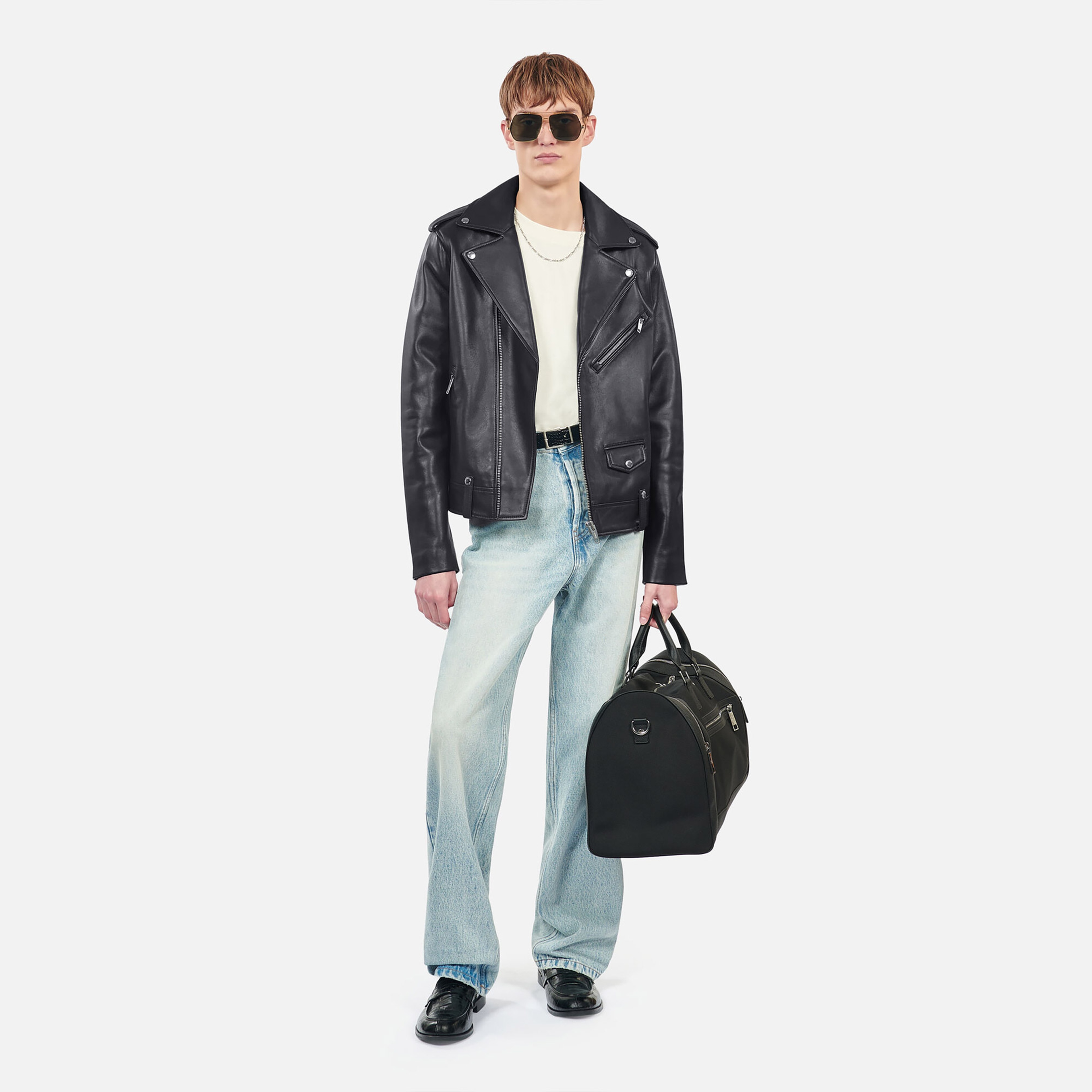 ERKEK SİYAH DERİ CEKET