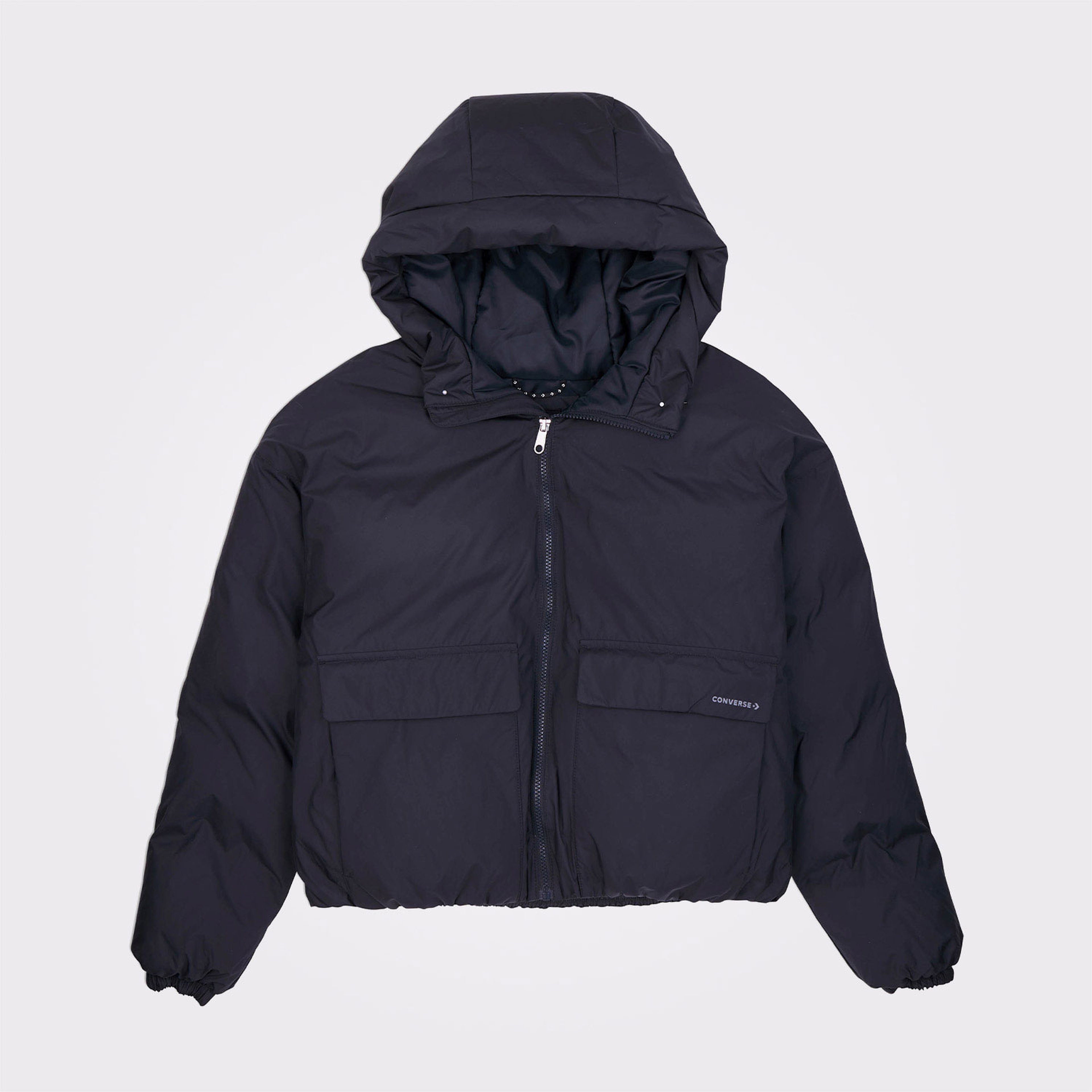 Converse Classic Kadın Kapüşonlu Siyah Mont