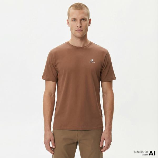 Converse Classic Unisex Kahverengi T-Shirt