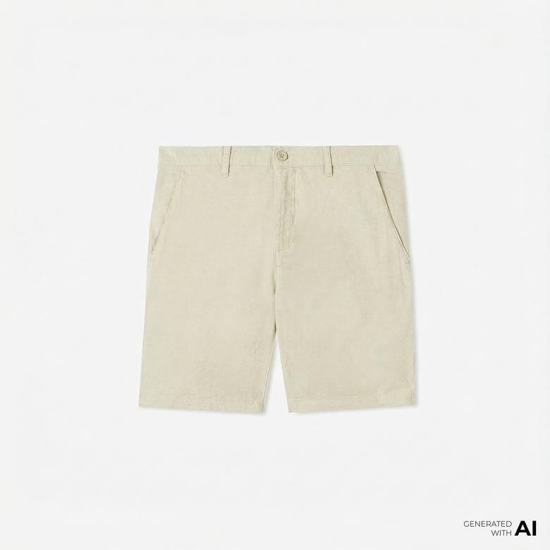 Nautica Erkek Bej Slim Fit Şort