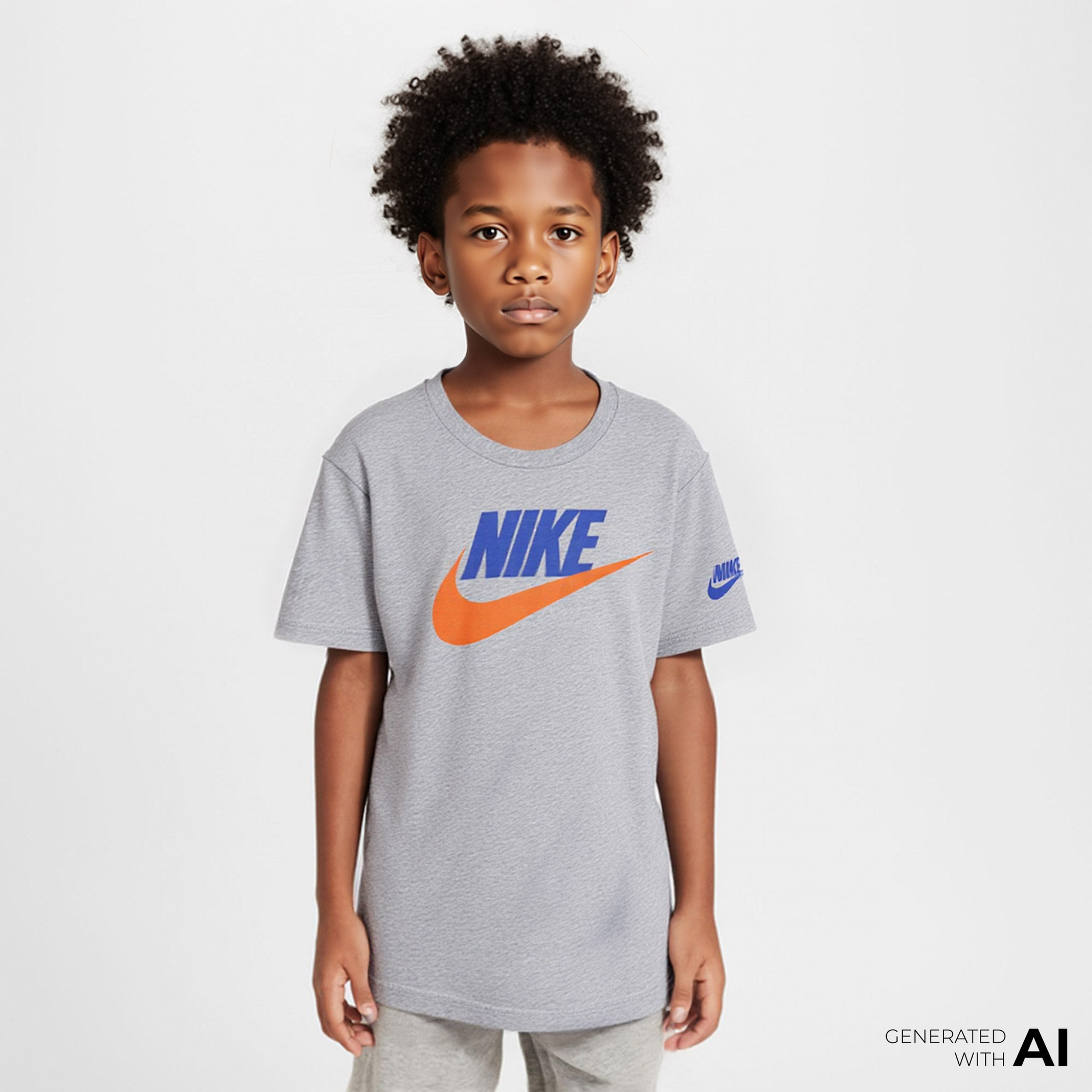 Nike Club Family Knit Top Çocuk Gri T-Shirt