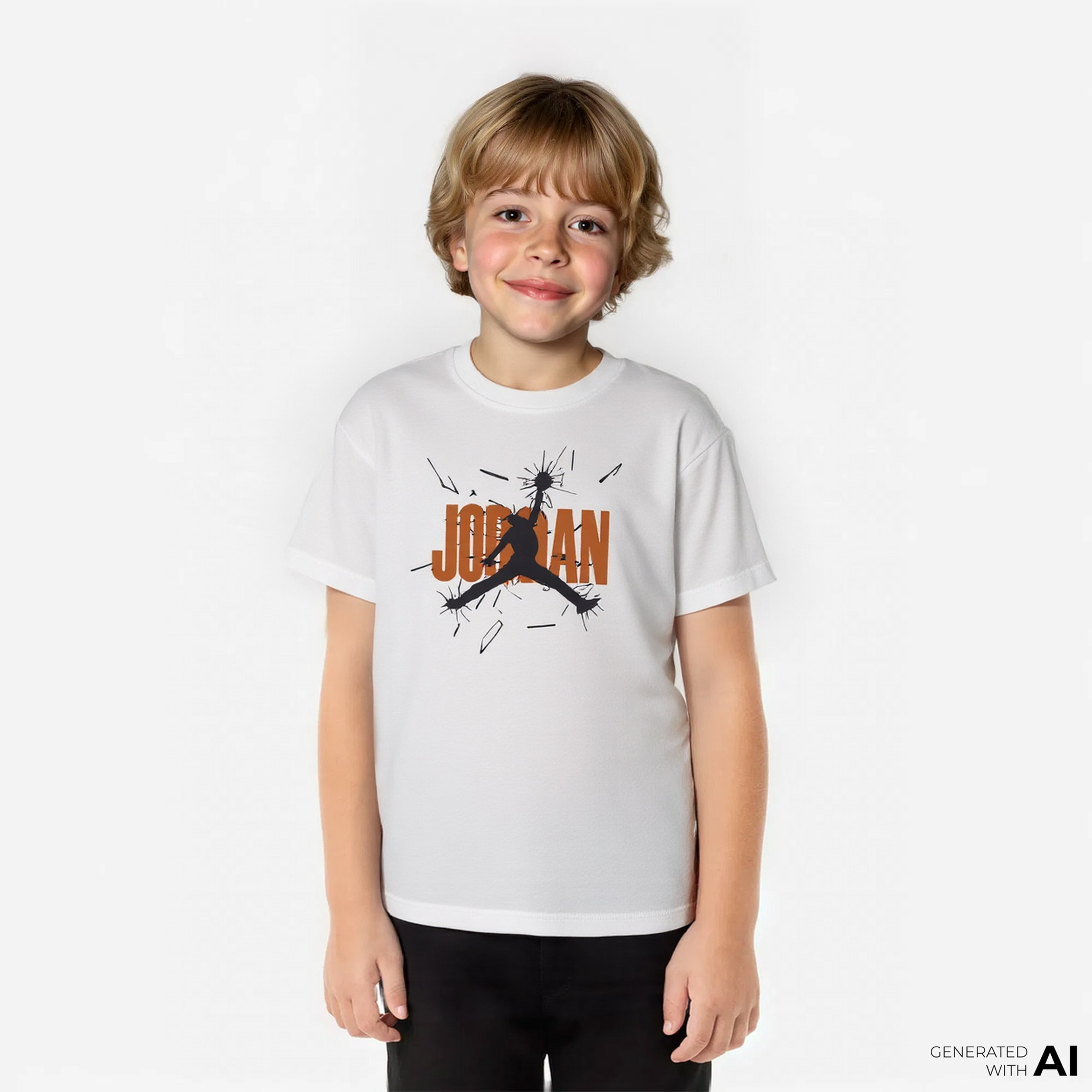 Jordan Shattered Backboard Çocuk Krem T-Shirt