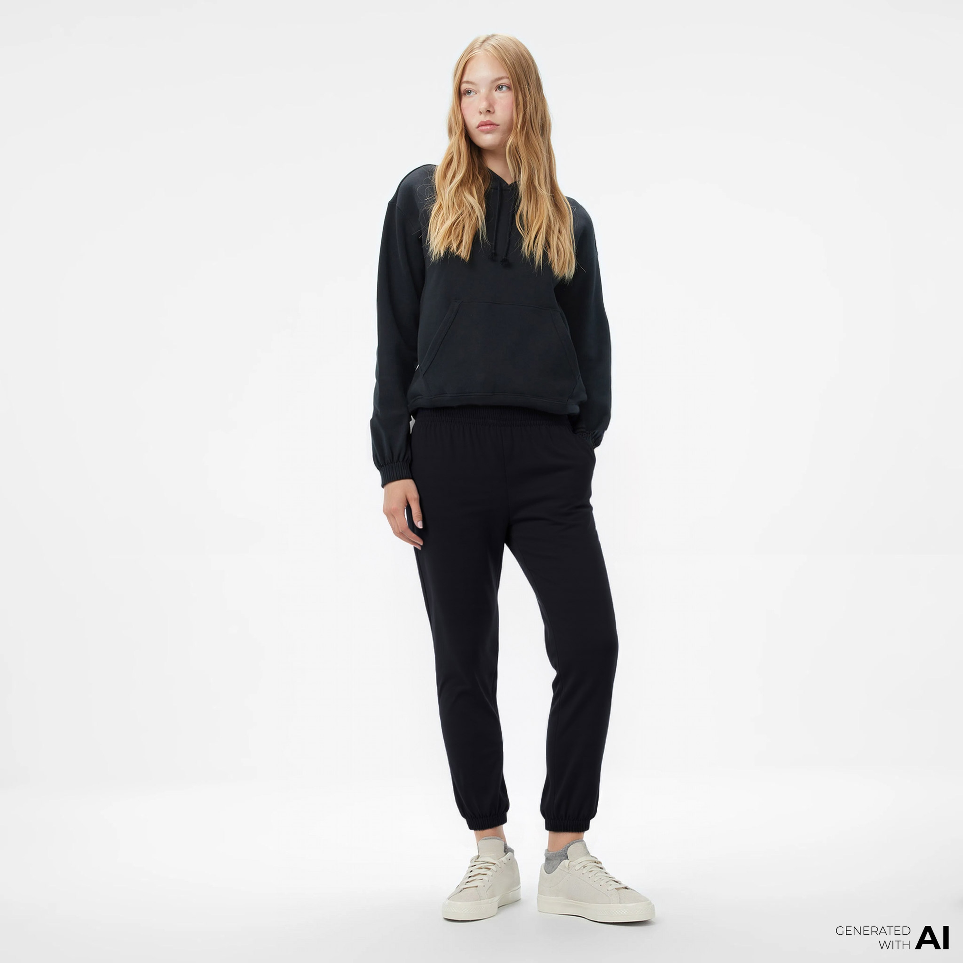 Kadın Straight Fit Lacivert Eşofman Altı