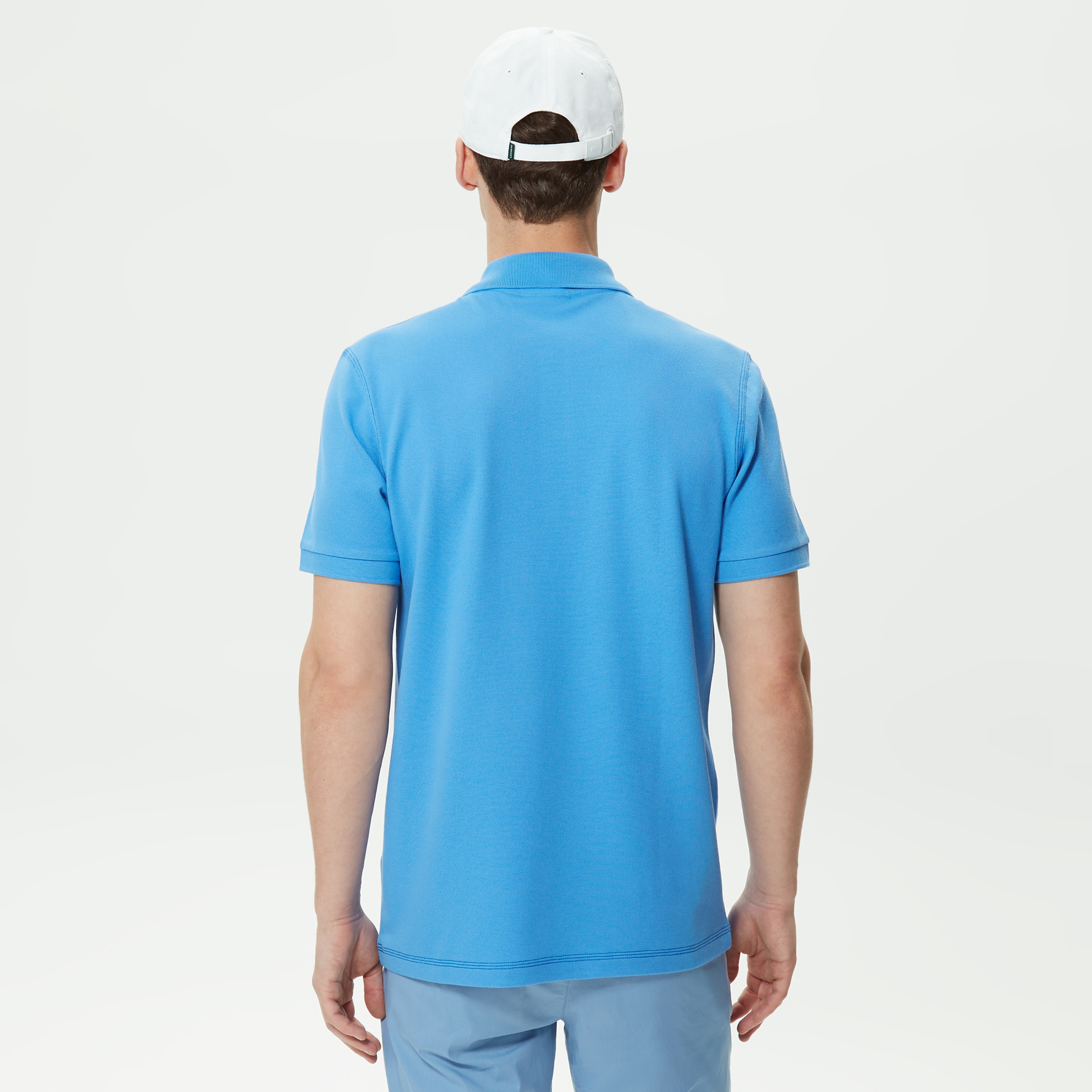 Erkek Regular Fit Baskılı Mavi Polo