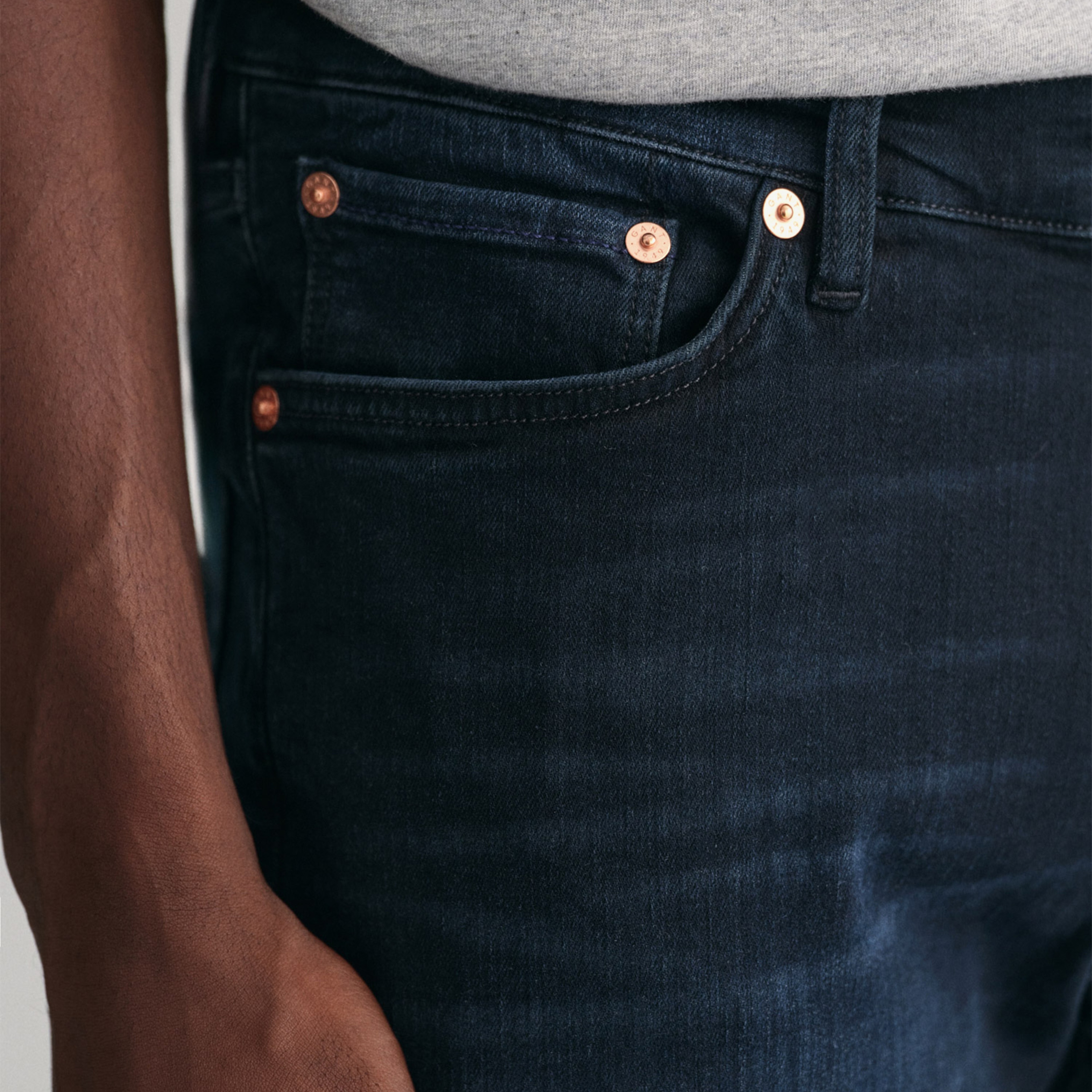 GANT Erkek Siyah Extra Slim Fit Jean