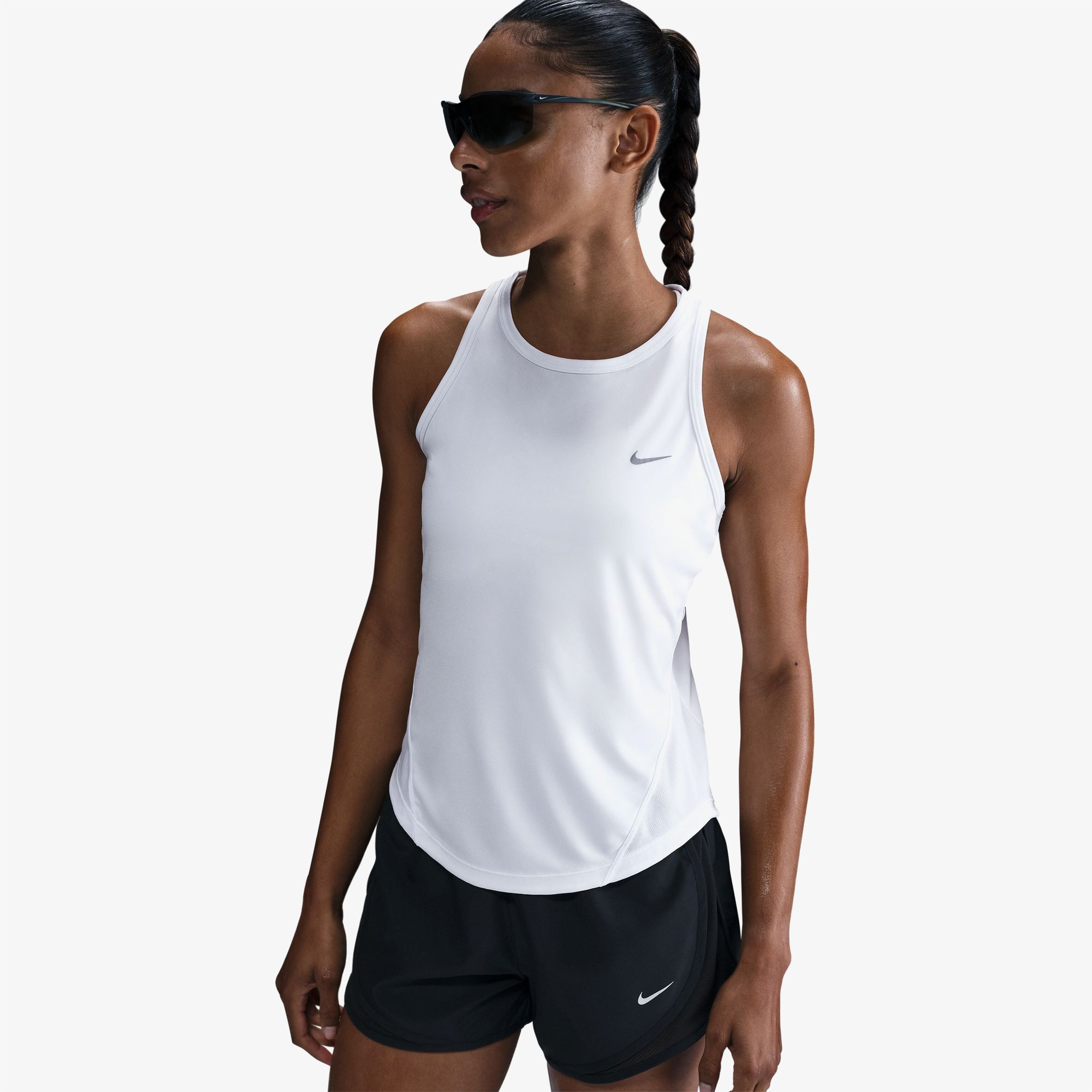 Nike Tank Top/Singlet Kadın Beyaz Koşu T-Shirt