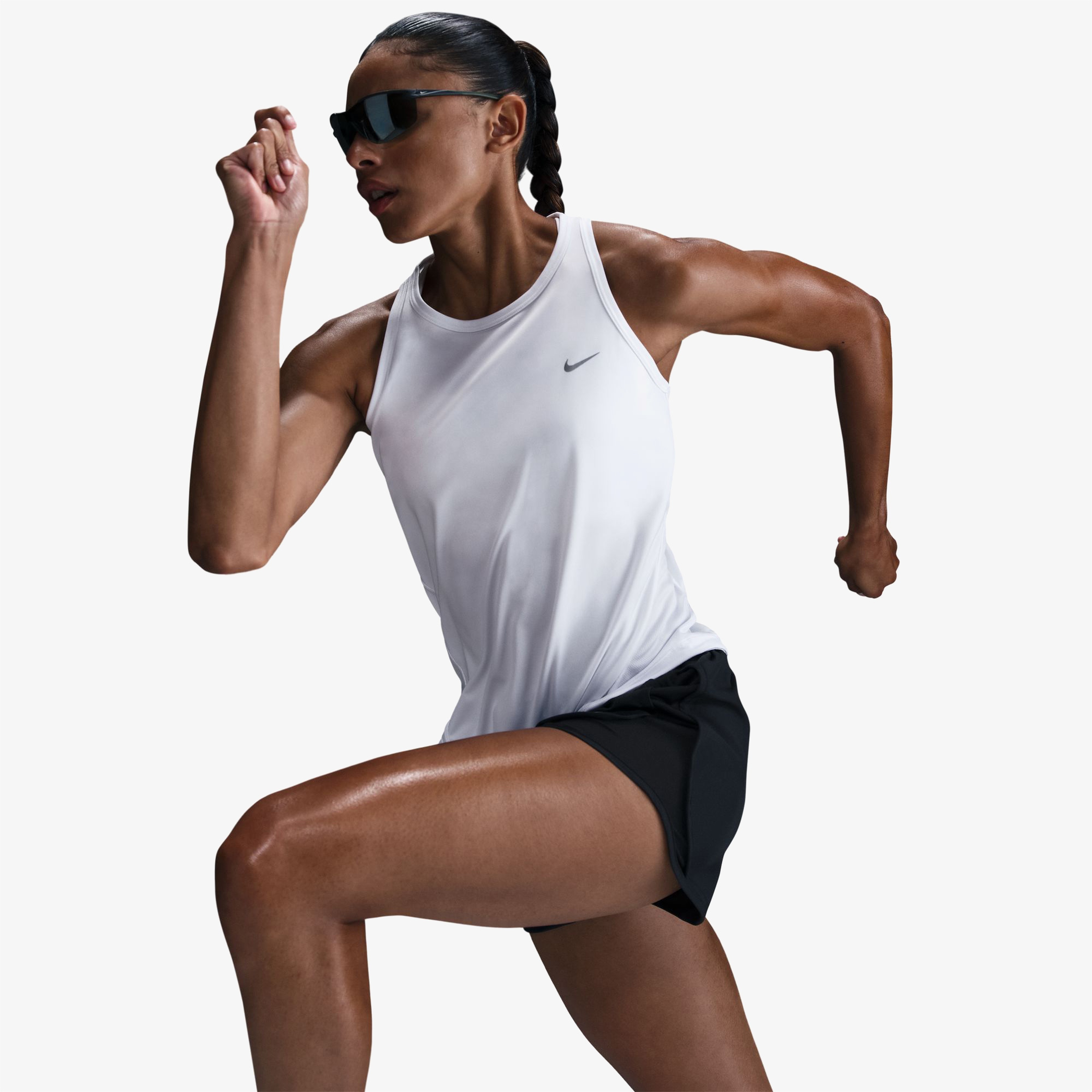 Nike Tank Top/Singlet Kadın Beyaz Koşu T-Shirt