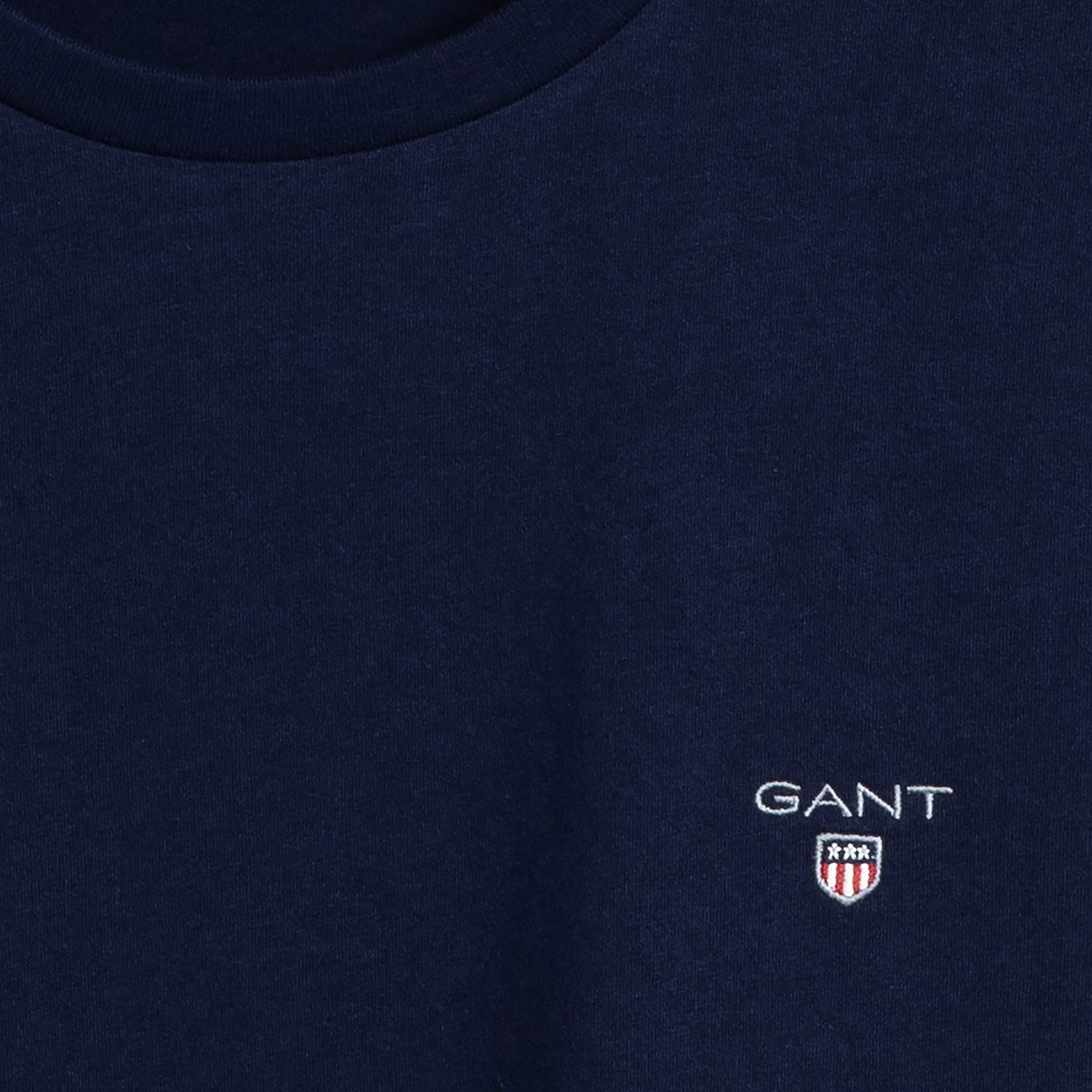 GANT Erkek Lacivert Regular Fit Bisiklet Yaka T-Shirt