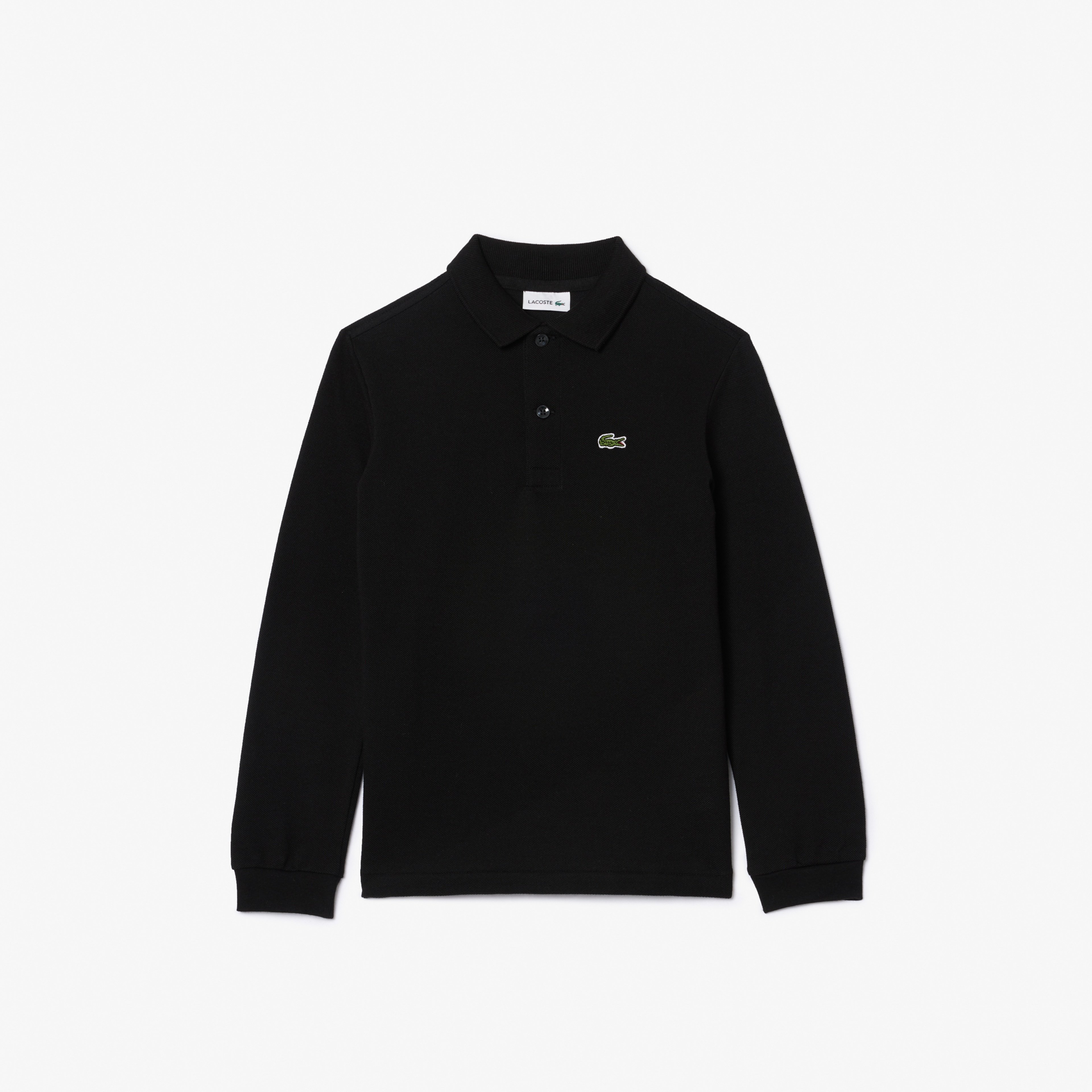 Erkek Çocuk Regular Fit Uzun Kollu Siyah Polo