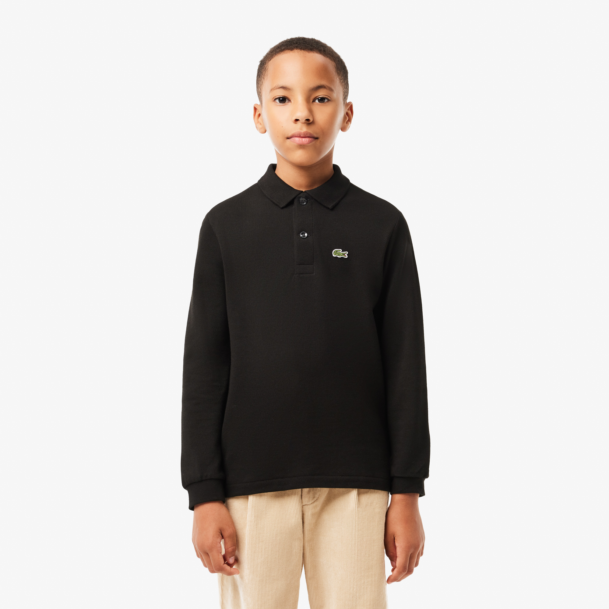 Erkek Çocuk Regular Fit Uzun Kollu Siyah Polo4 YaşPJ8915| Occasion