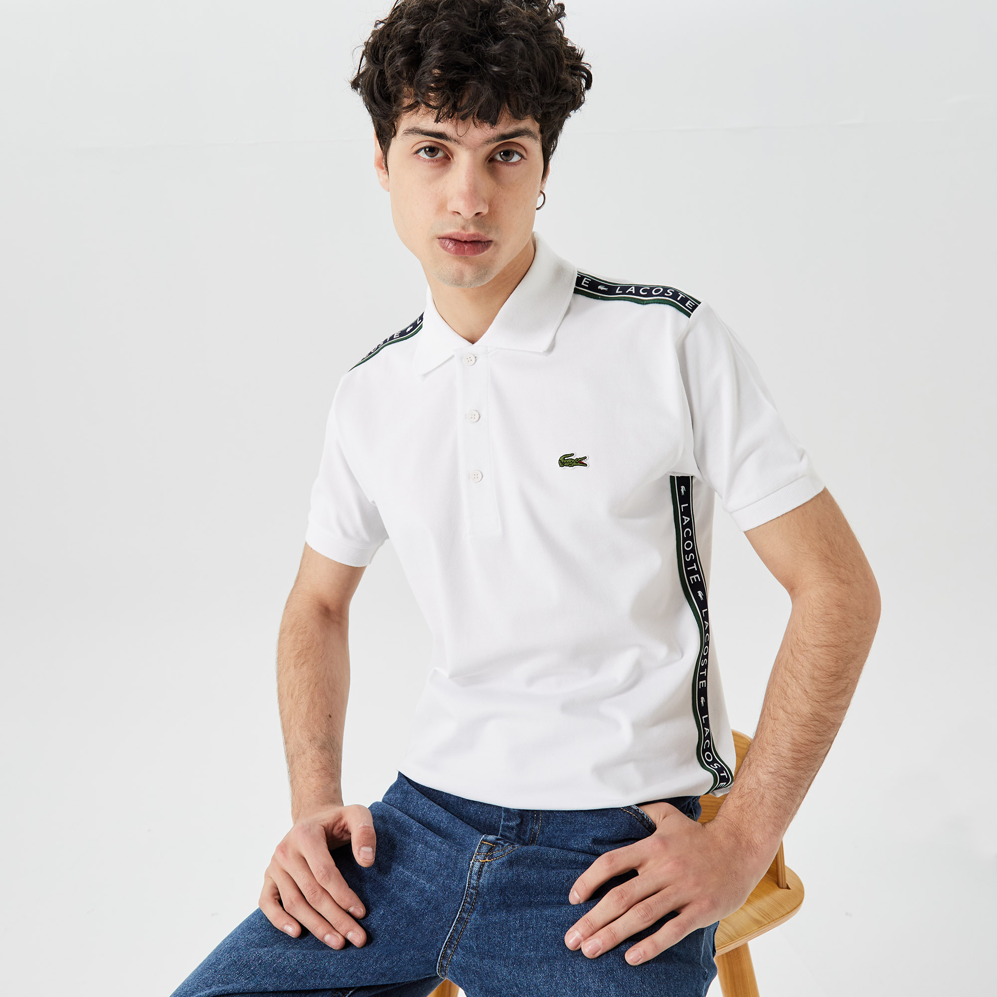 Lacoste Erkek Beyaz Polo