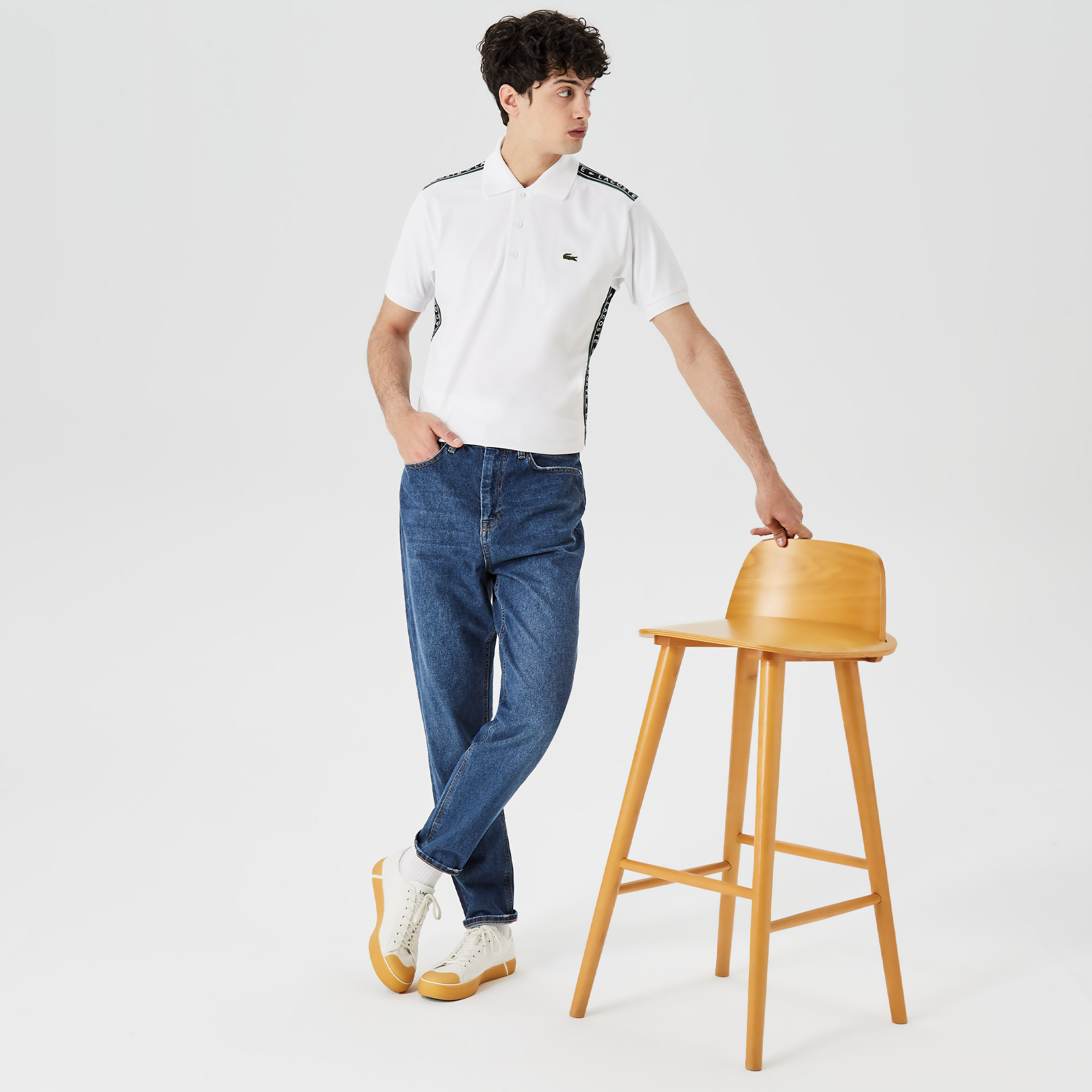 Lacoste Erkek Beyaz Polo