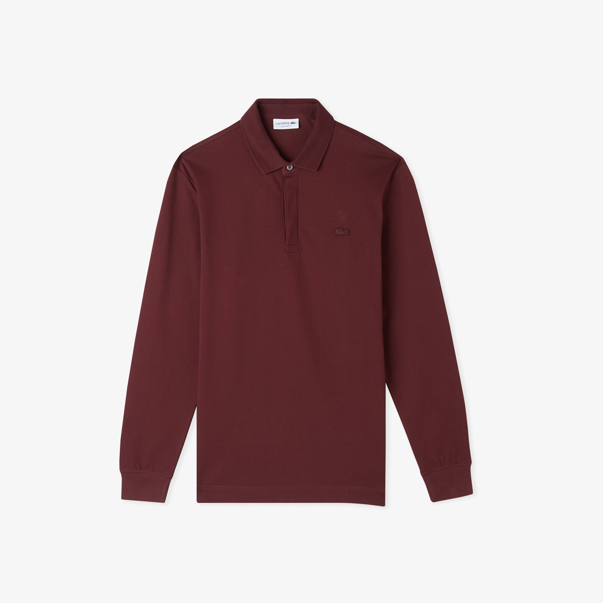 Erkek Regular Fit Uzun Kollu Bordo Paris Polo