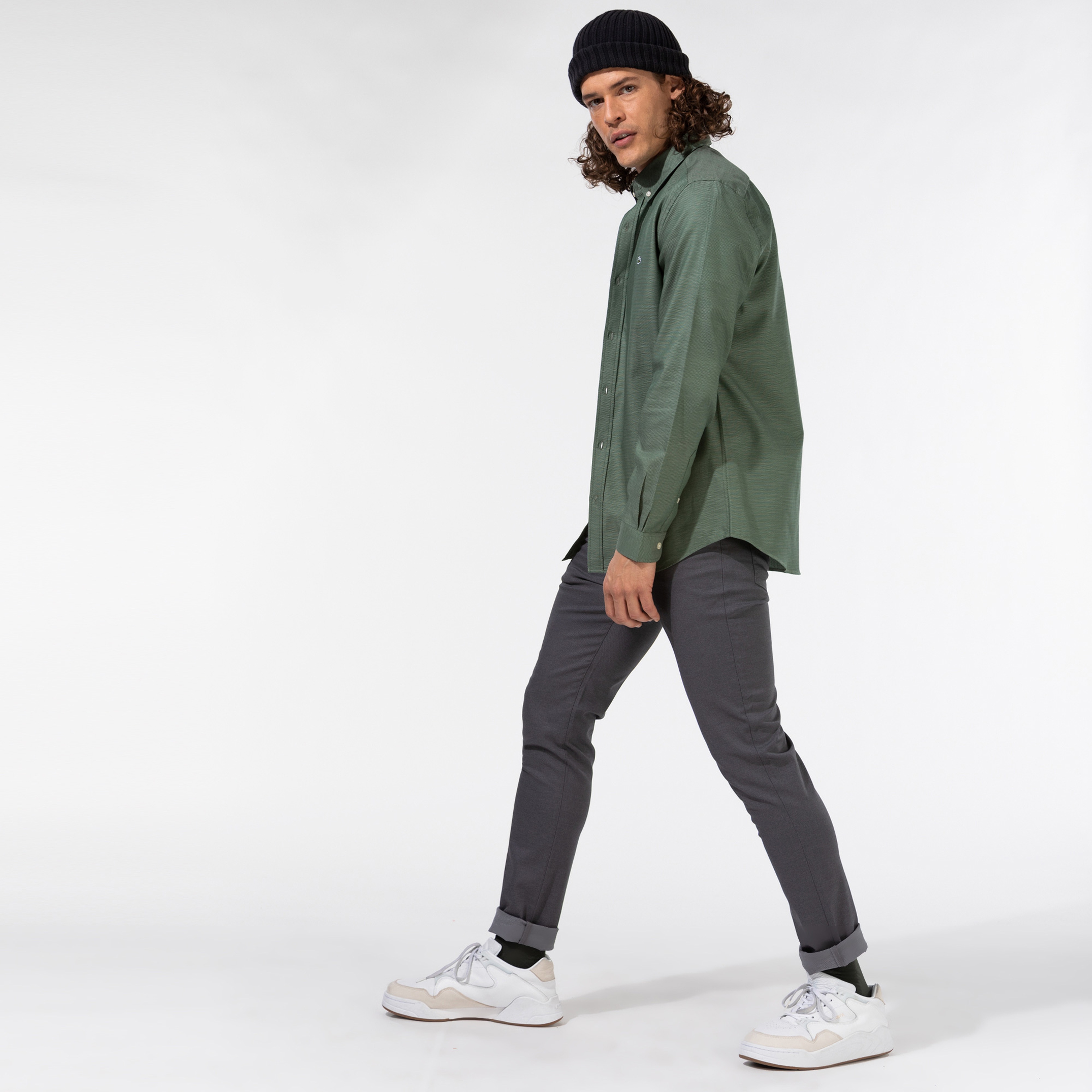 Erkek Slim Fit Gri Pantolon