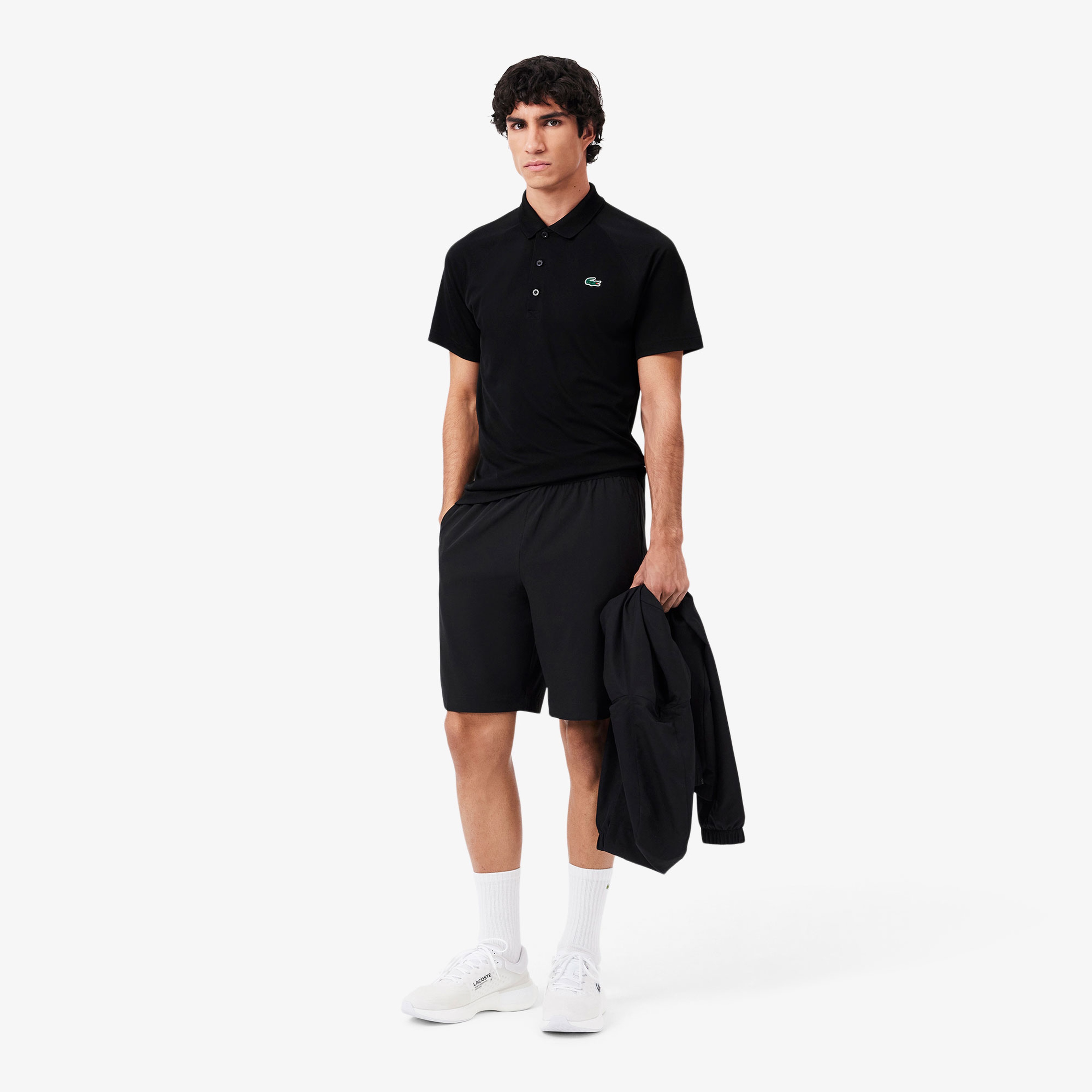 SPORT Erkek Regular Fit Siyah Polo