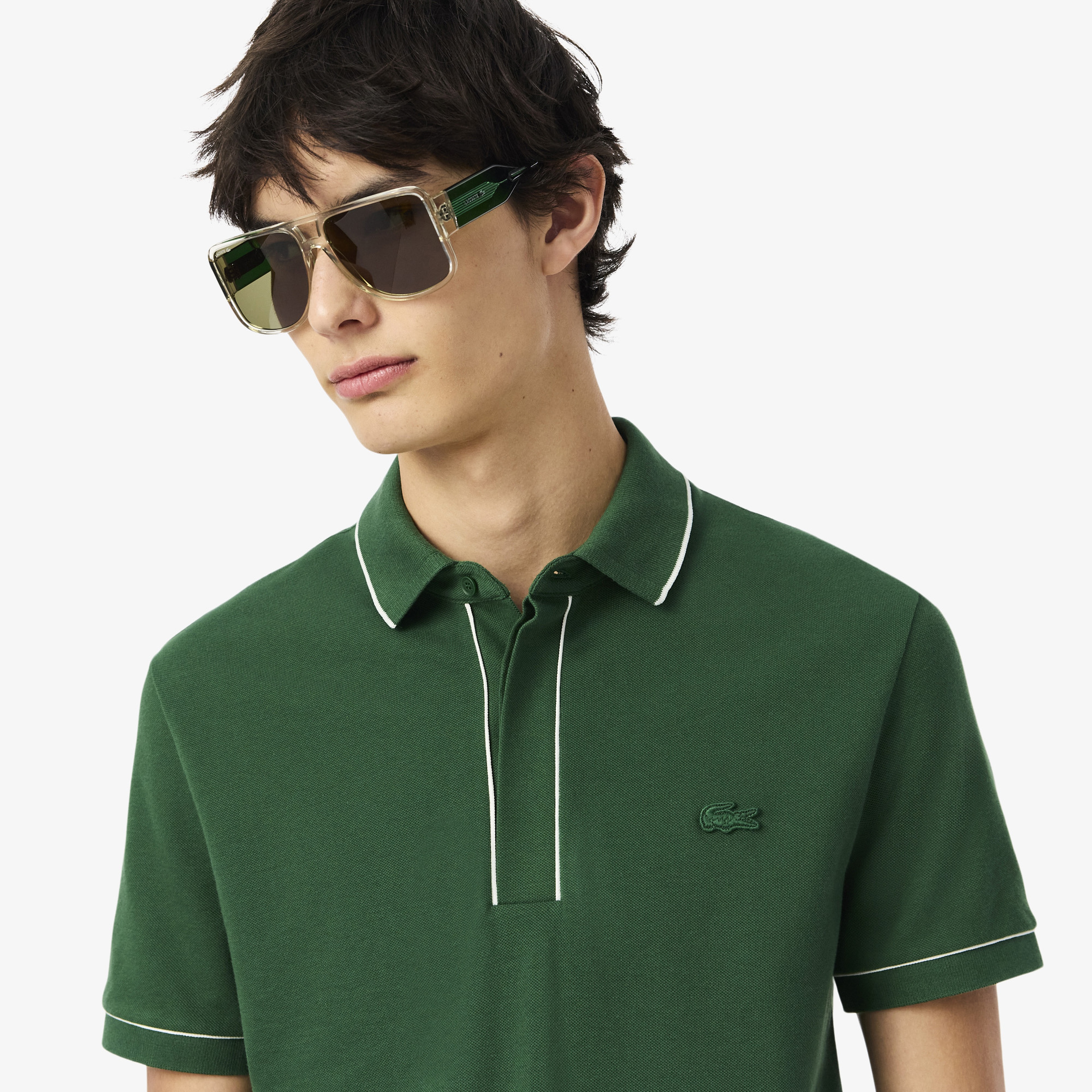 Lacoste Paris Regular Fit Erkek Yeşil Polo