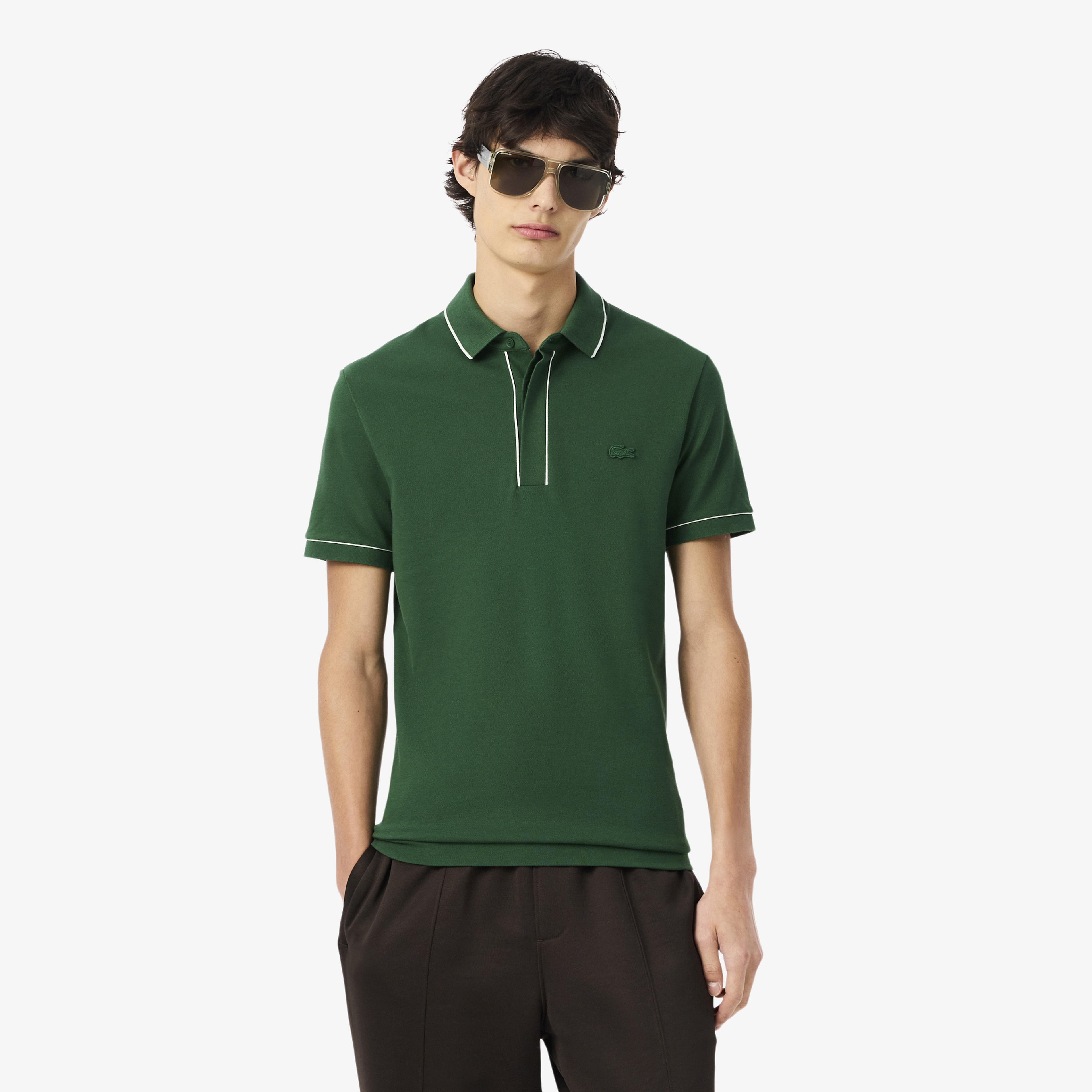 Lacoste Paris Regular Fit Erkek Yeşil Polo