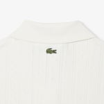 Lacoste L.12.D Kadın Slim Fit  Organik Pamuk Beyaz Polo