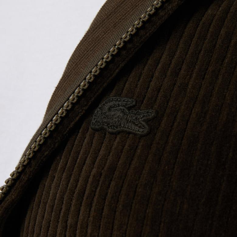 Lacoste Kadın Regular Fit Kapüşonlu Haki Sweatshirt