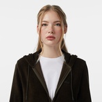 Lacoste Kadın Regular Fit Kapüşonlu Haki Sweatshirt