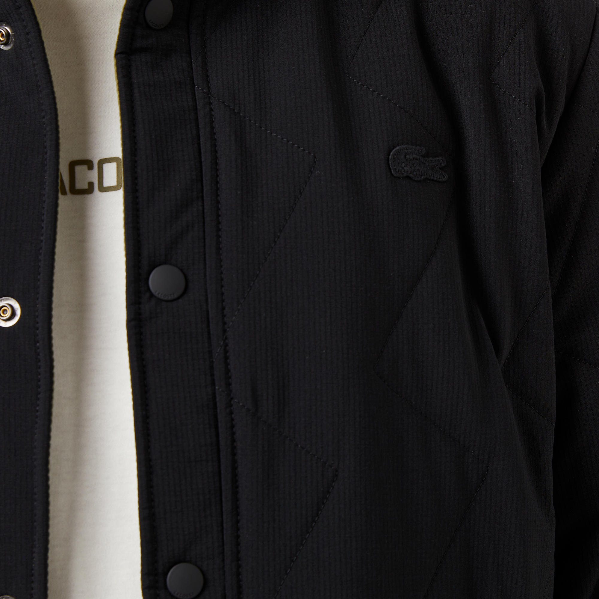 Lacoste Erkek Dik Yaka Çift Taraflı Haki Mont