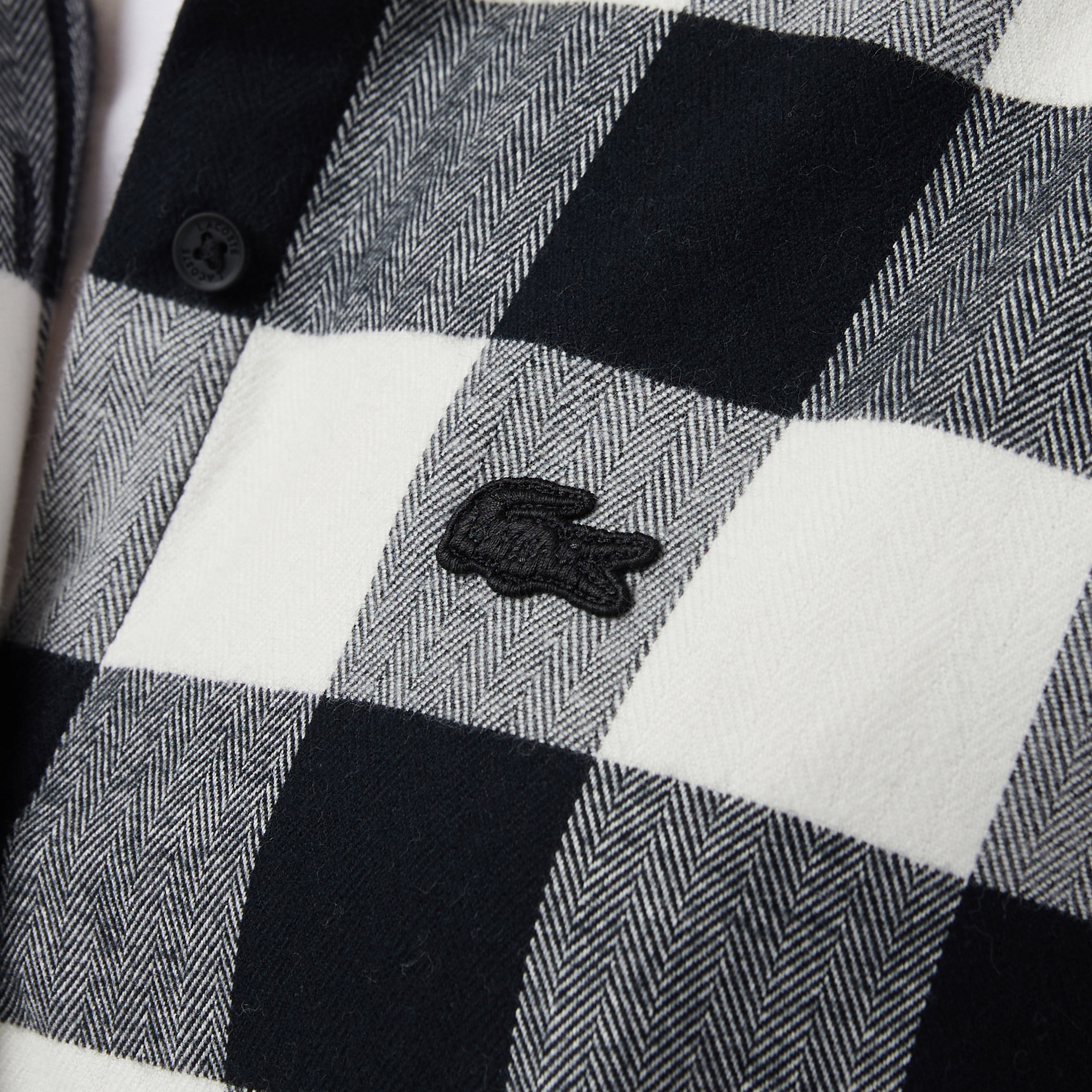 Kadın Kareli Siyah Gömlek