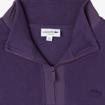 Lacoste Erkek Classic Fit Yarım Fermuarlı Mor Sweatshirt