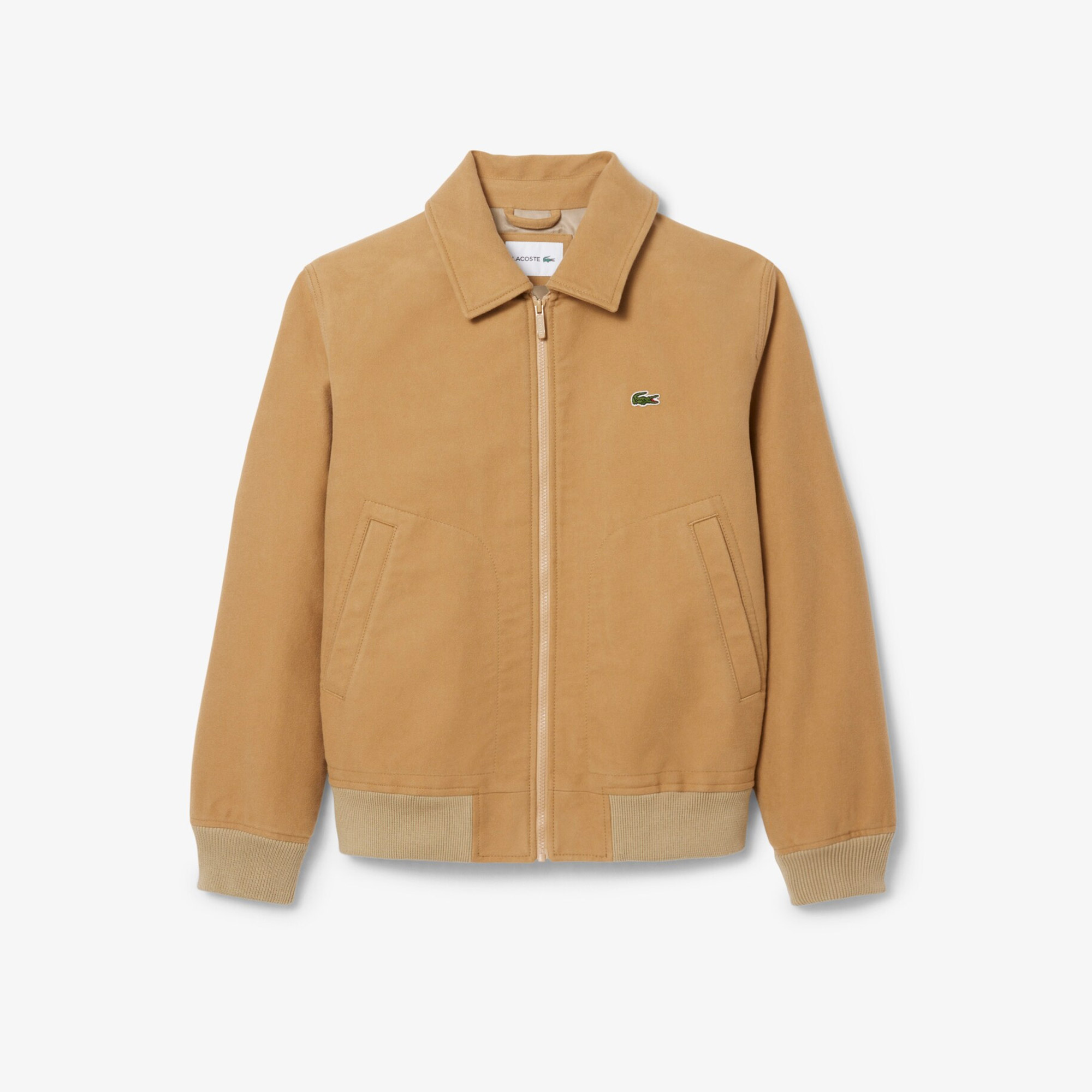 Erkek Classic Fit Gömlek Yaka Bej Ceket