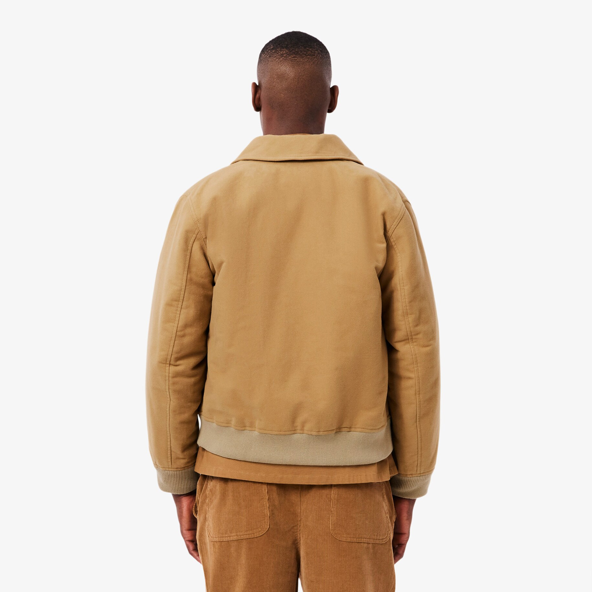 Erkek Classic Fit Gömlek Yaka Bej Ceket