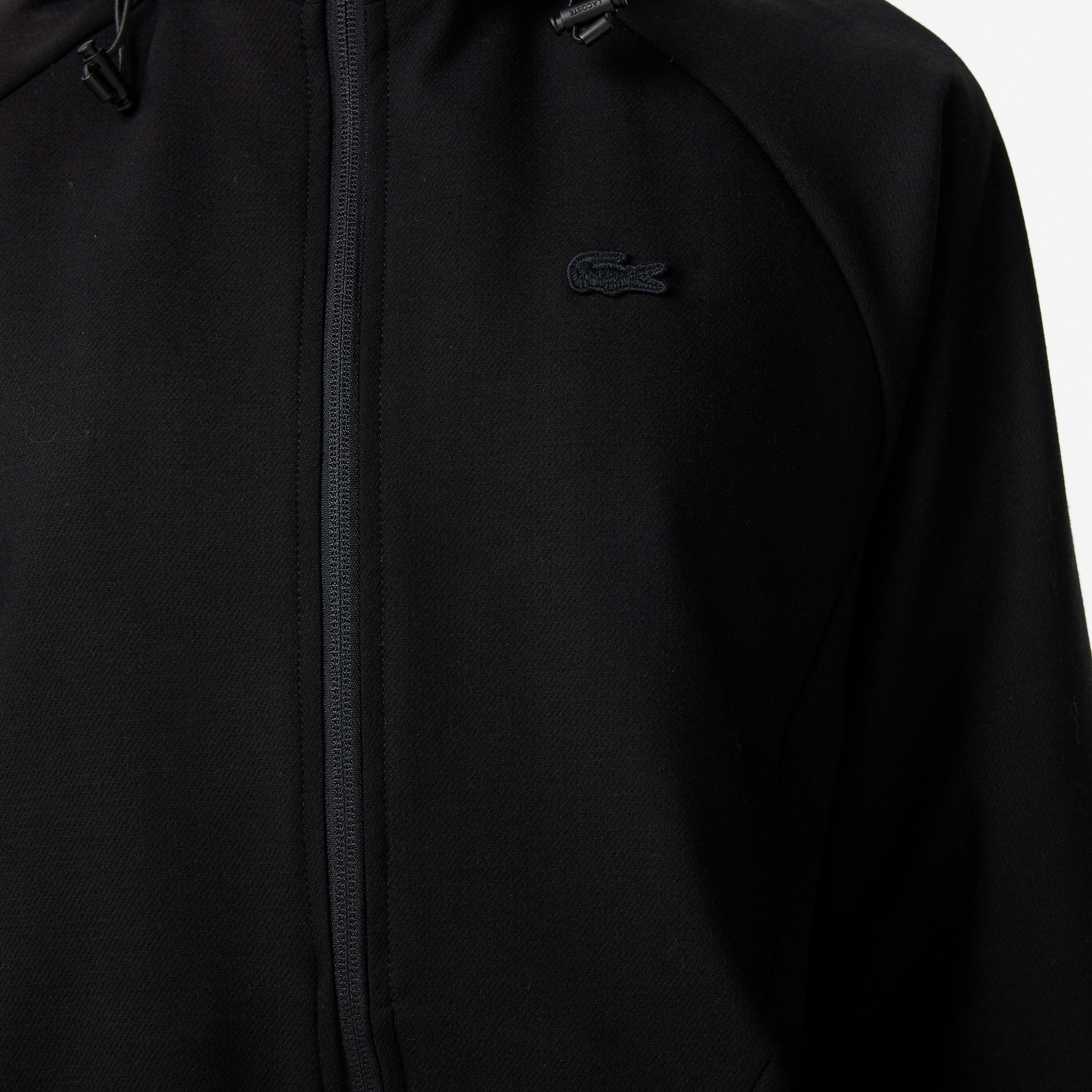 Lacoste Kadın Regular Fit Kapüşonlu Siyah Dış Gömlek