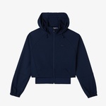 Lacoste Kadın Regular Fit Kapüşonlu Lacivert Ceket