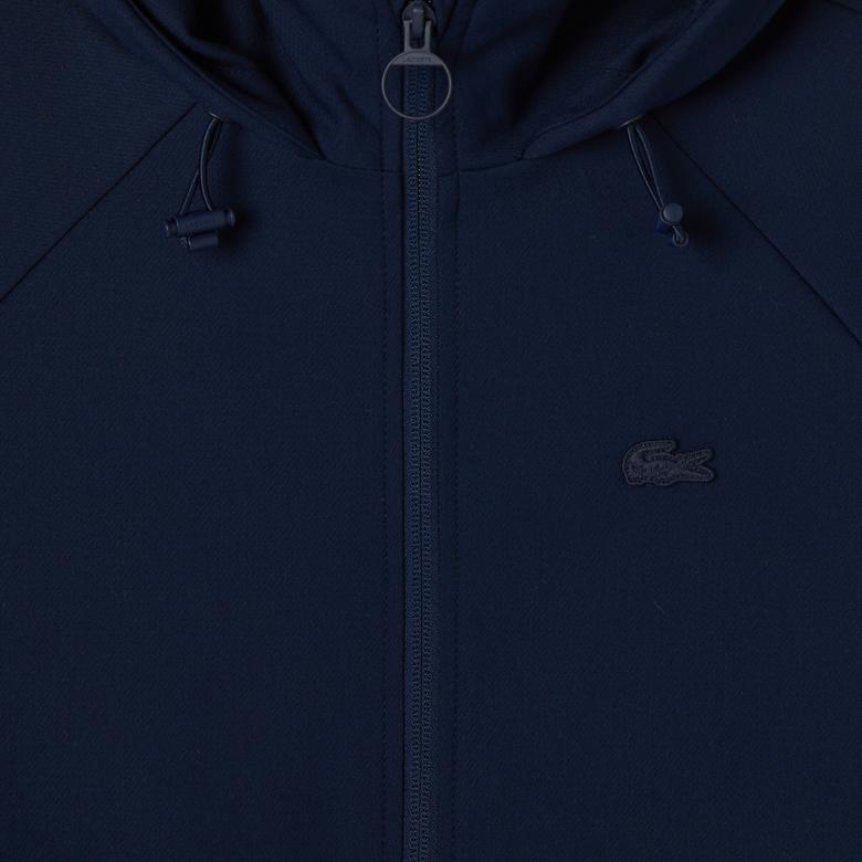 Lacoste Kadın Regular Fit Kapüşonlu Lacivert Ceket
