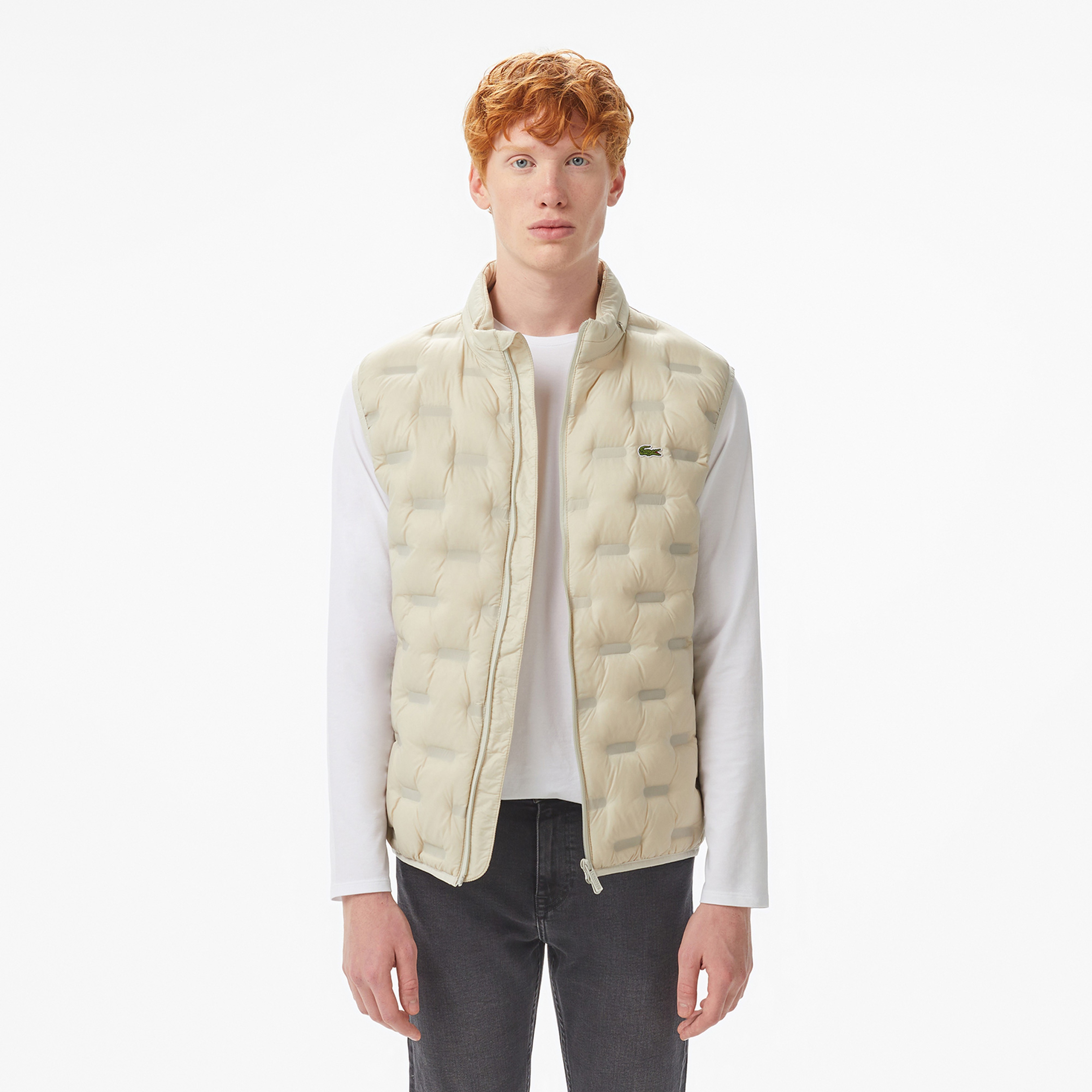 Erkek Dik Yaka Açık Gri Yelek