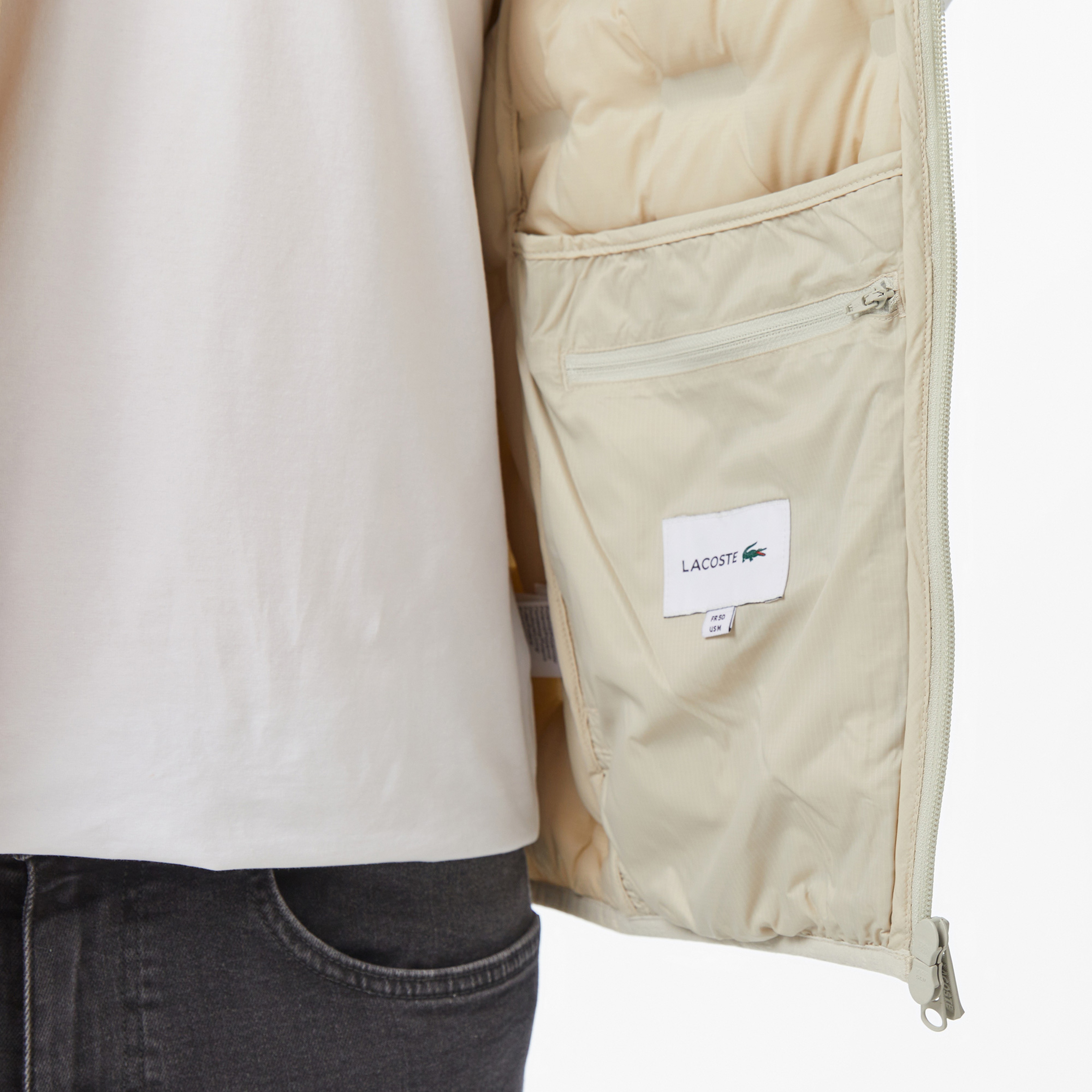 Erkek Dik Yaka Açık Gri Yelek