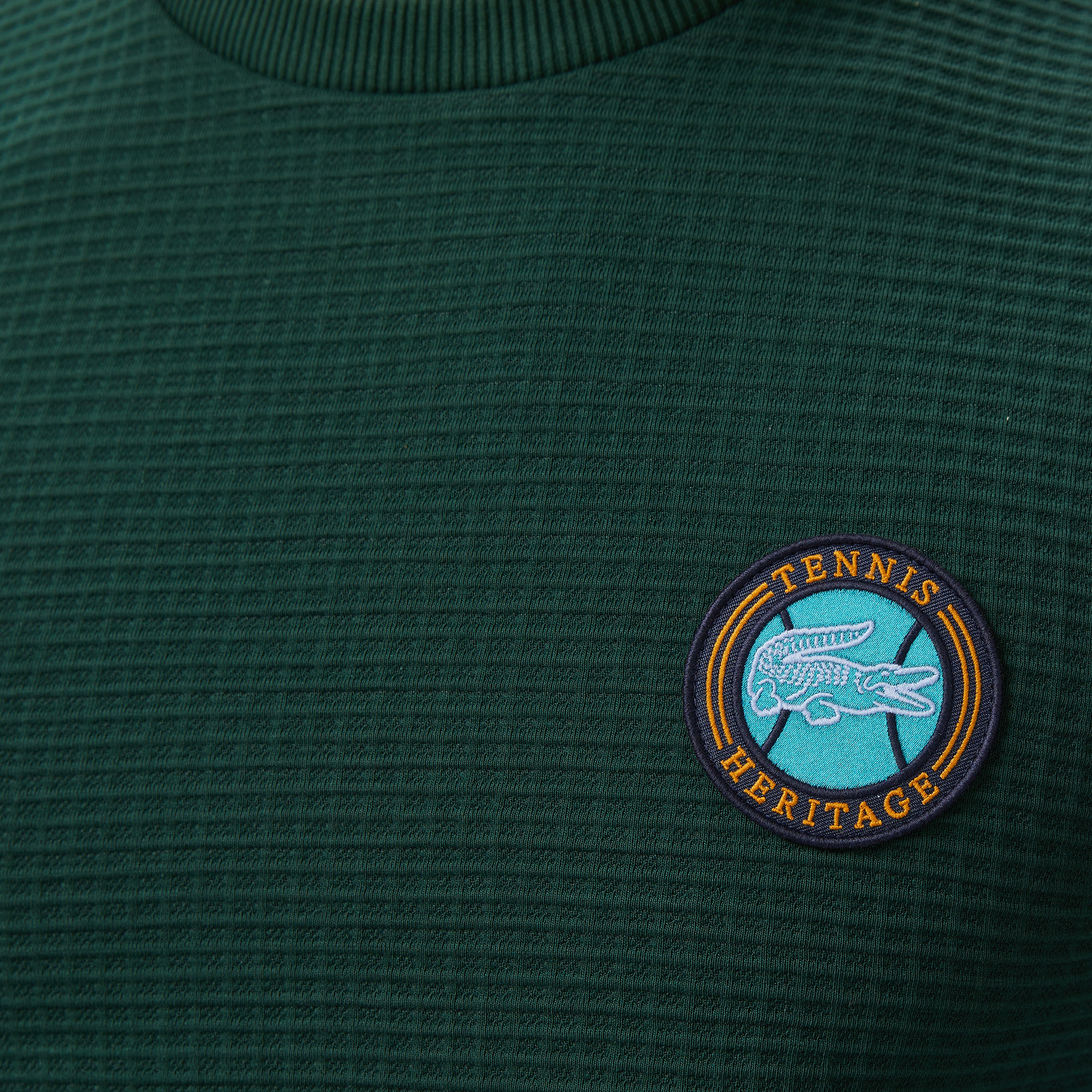 Erkek Uzun Kollu Bisiklet Yaka Yeşil T-Shirt