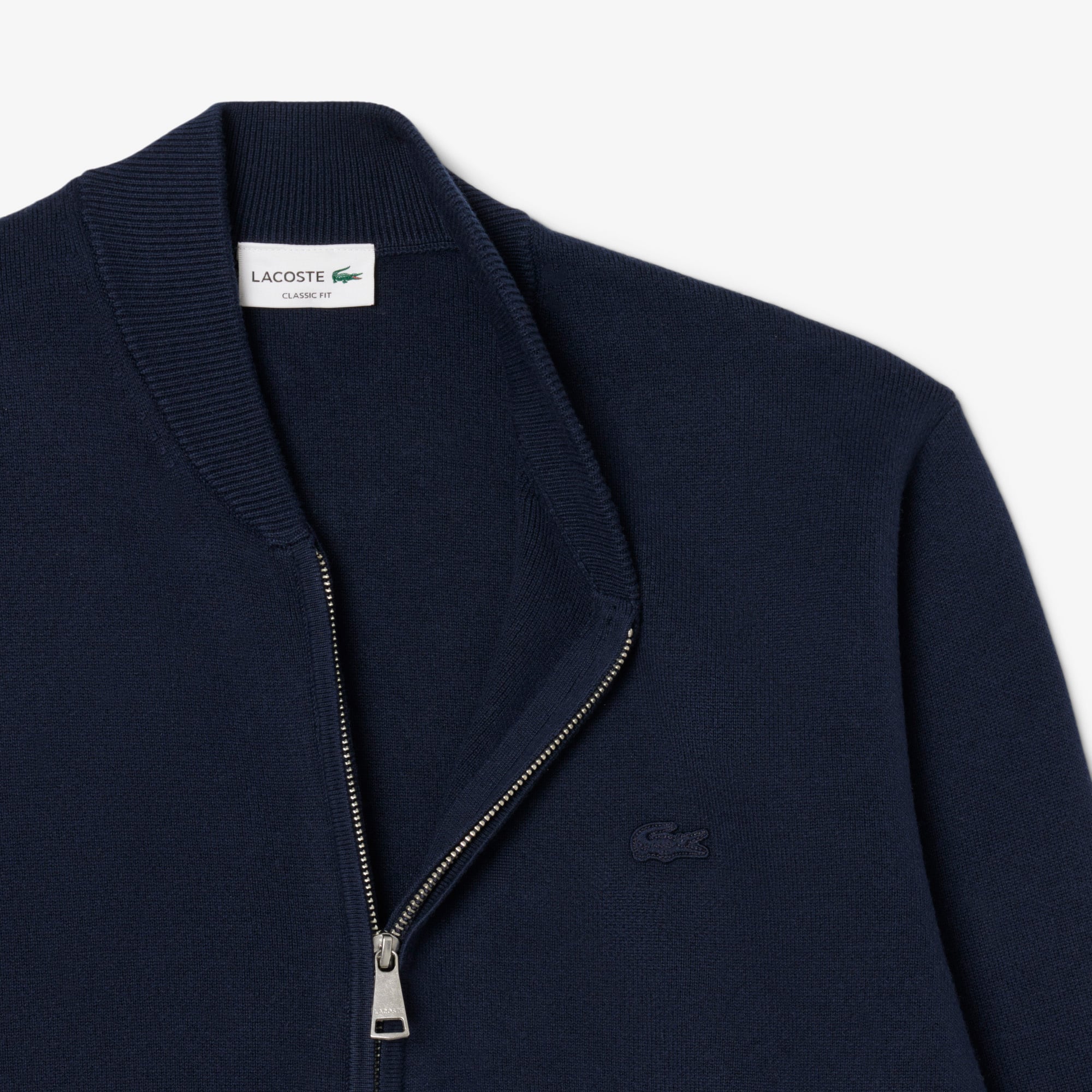 Erkek Classic Fit Fermuarlı Lacivert Hırka