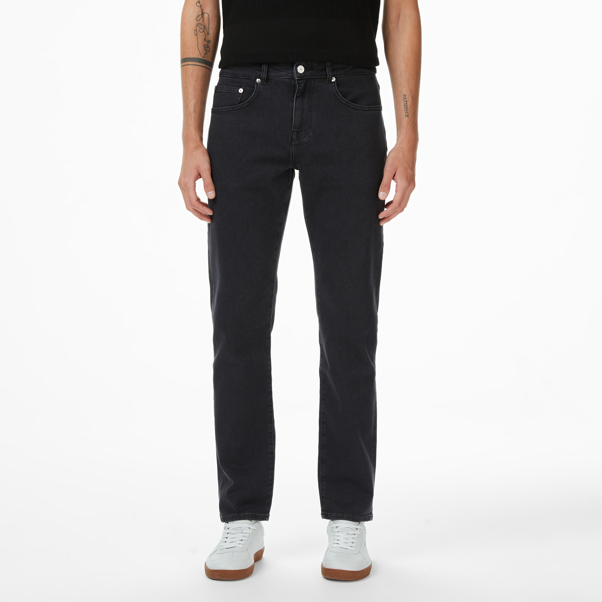 Erkek Regular Fit Siyah Jean Pantolon