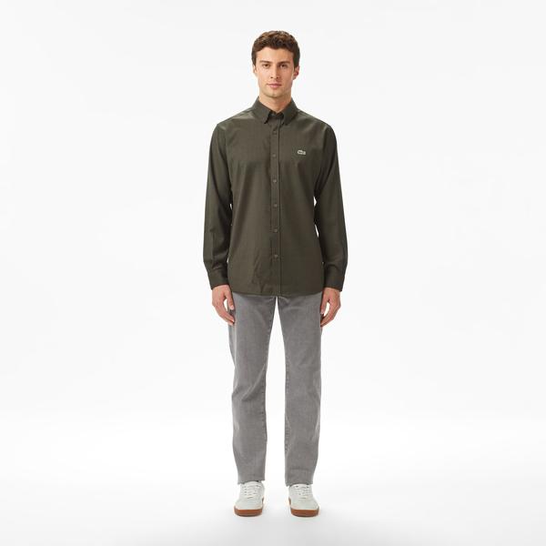 Erkek Regular Fit Gri Jean Pantolon