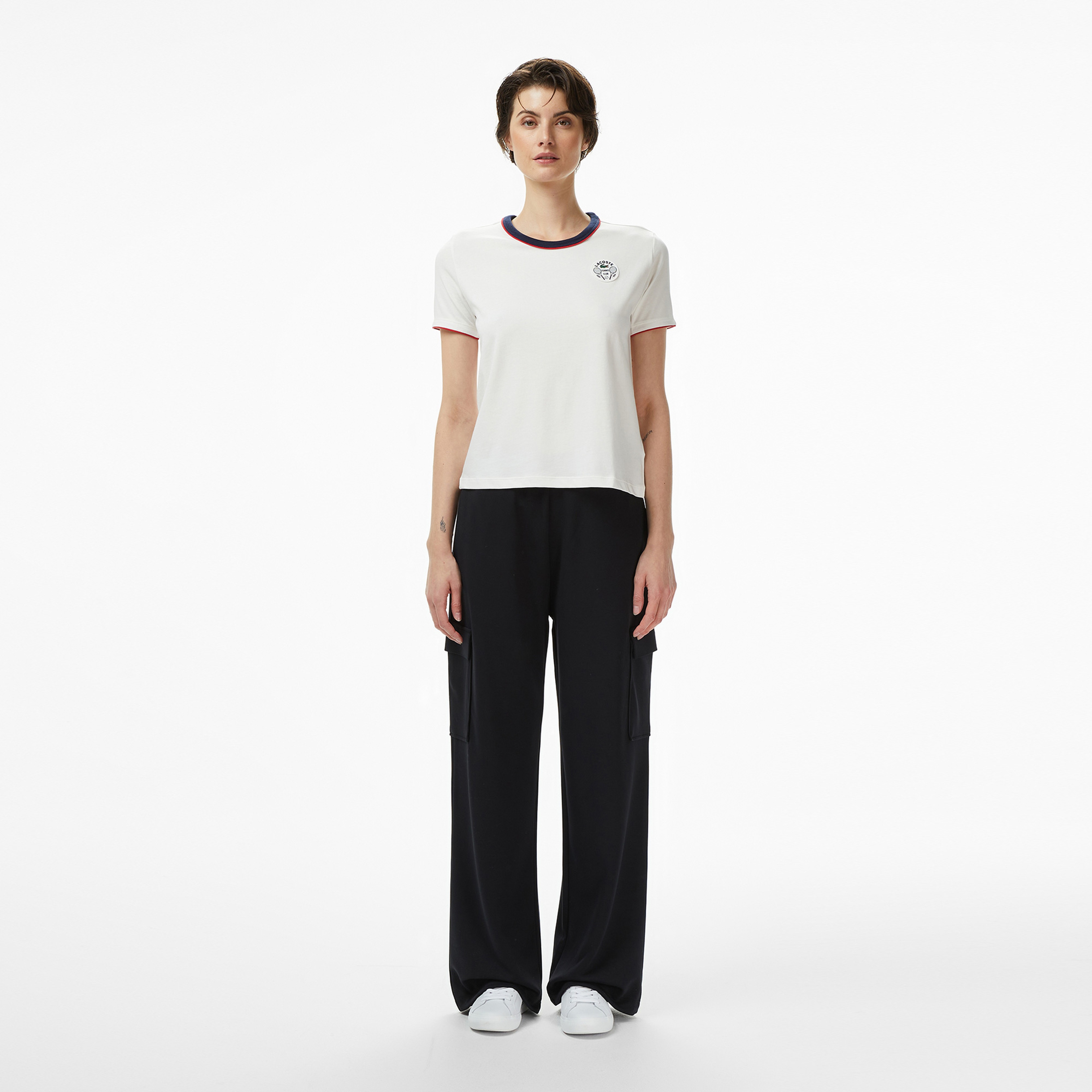 Lacoste Kadın Relaxed Fit Siyah Eşofman Altı