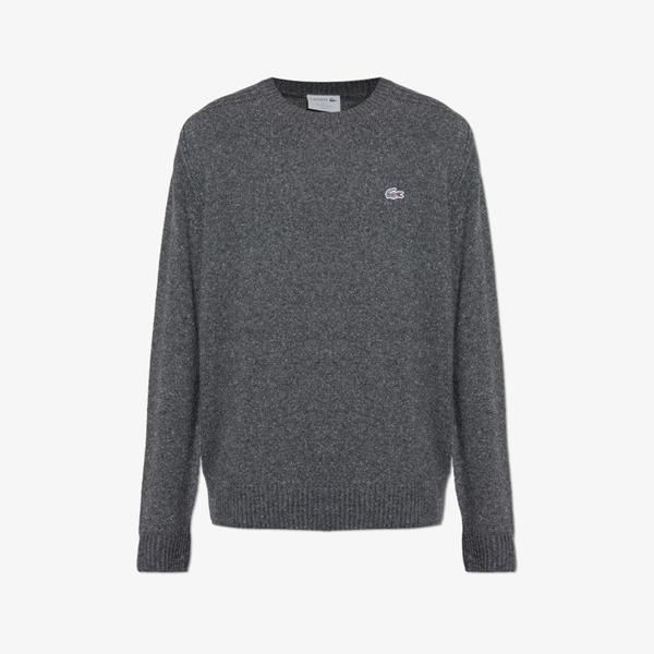 Lacoste Made Slub Erkek Gri Kazak