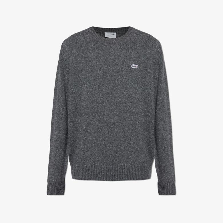 Lacoste Made Slub Erkek Gri Kazak