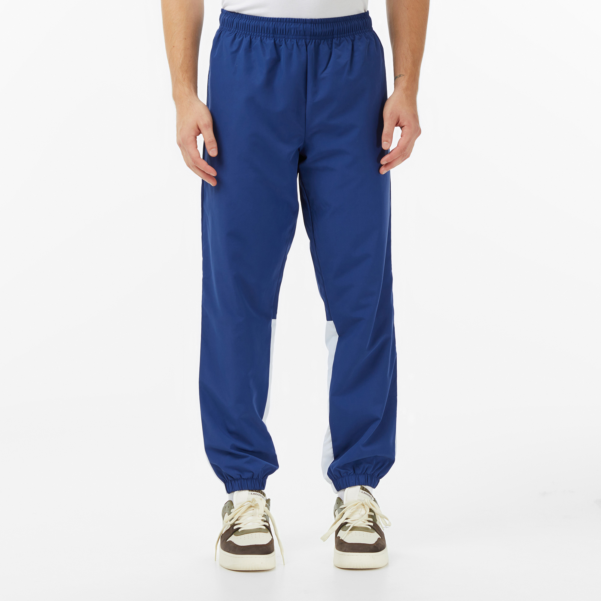 Lacoste Erkek Regular Fit Fermuarlı Renk Bloklu Lacivert Eşofman Takımı