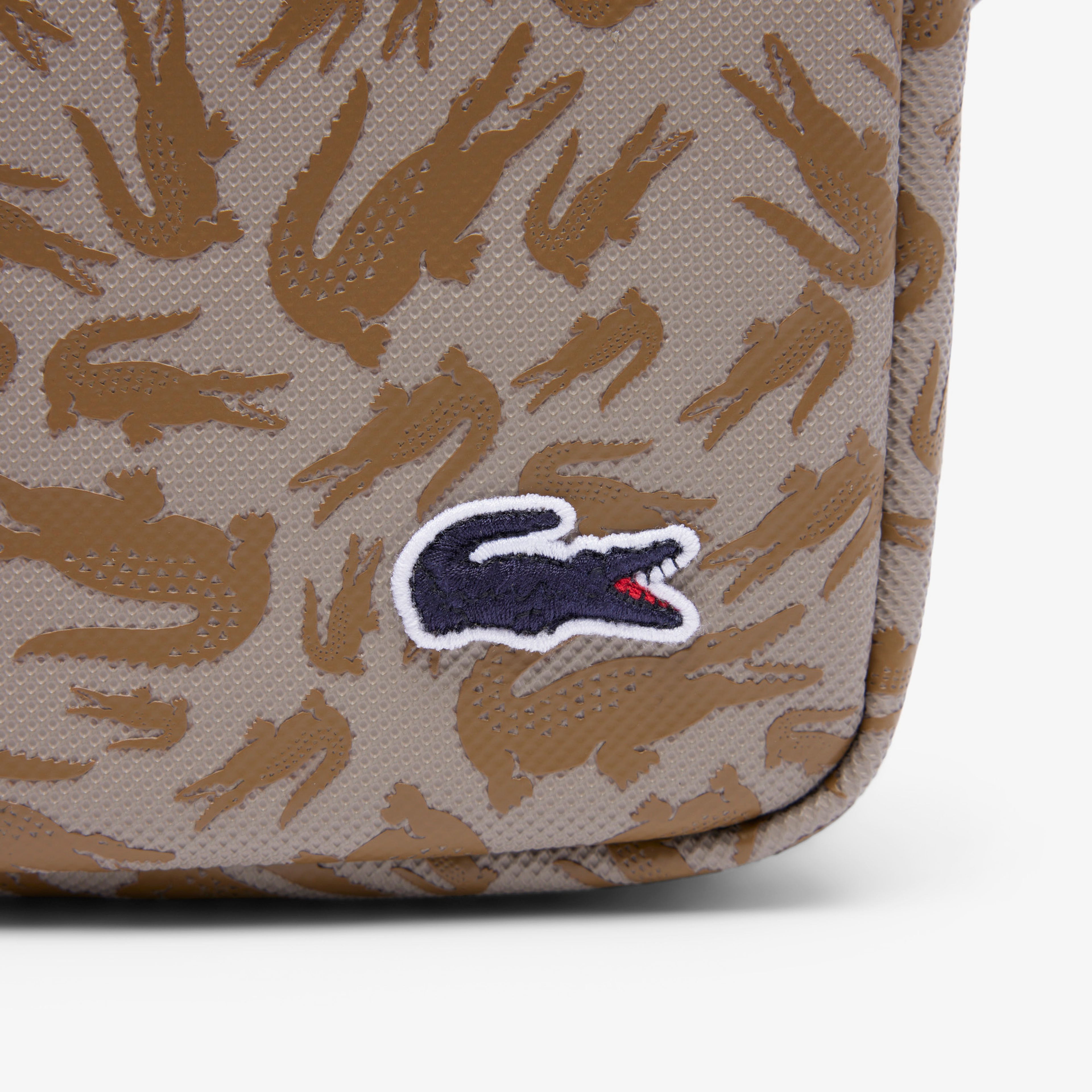 Lacoste Erkek Monogram Bej Postacı Çantası