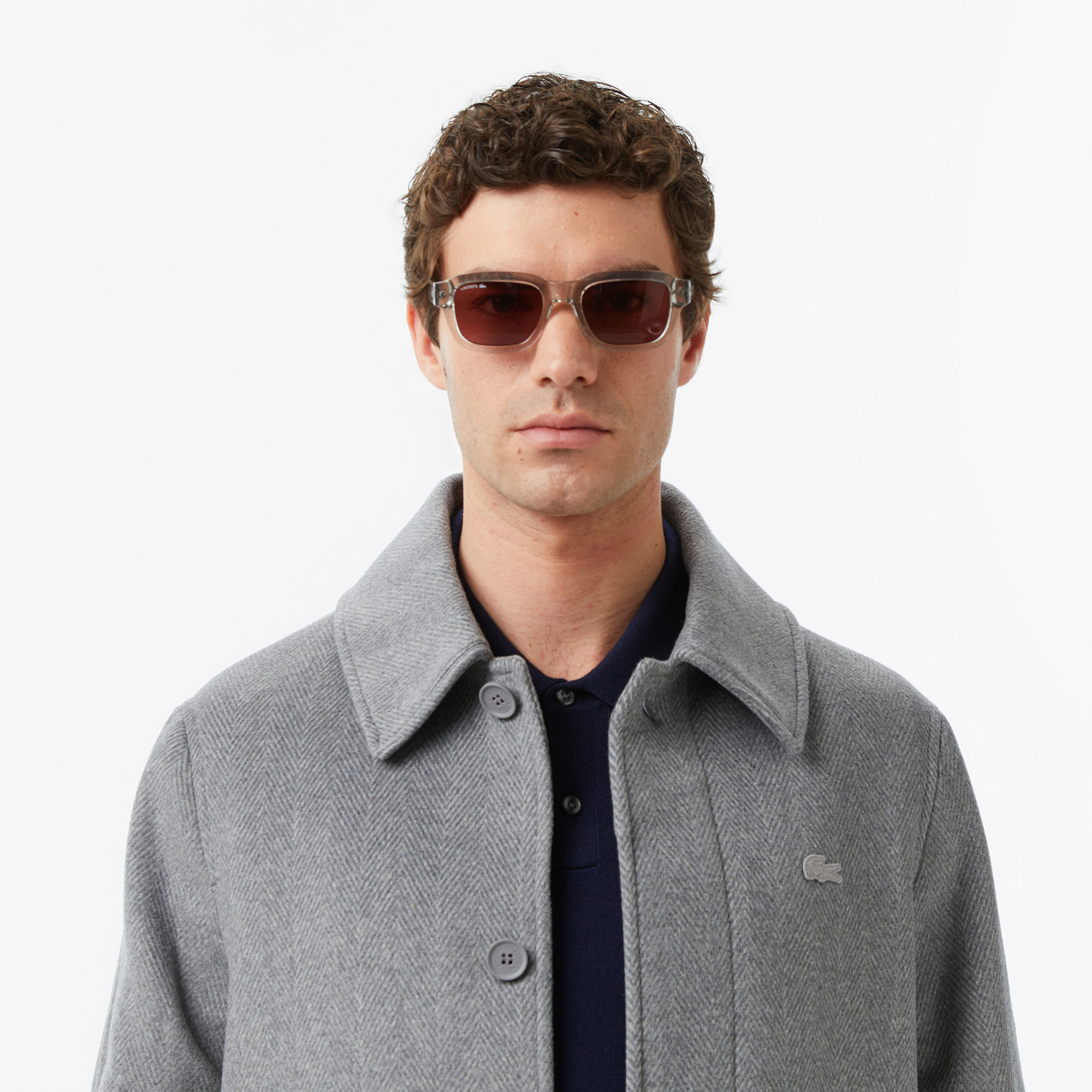 Lacoste Erkek Regular Fit Gri Mont