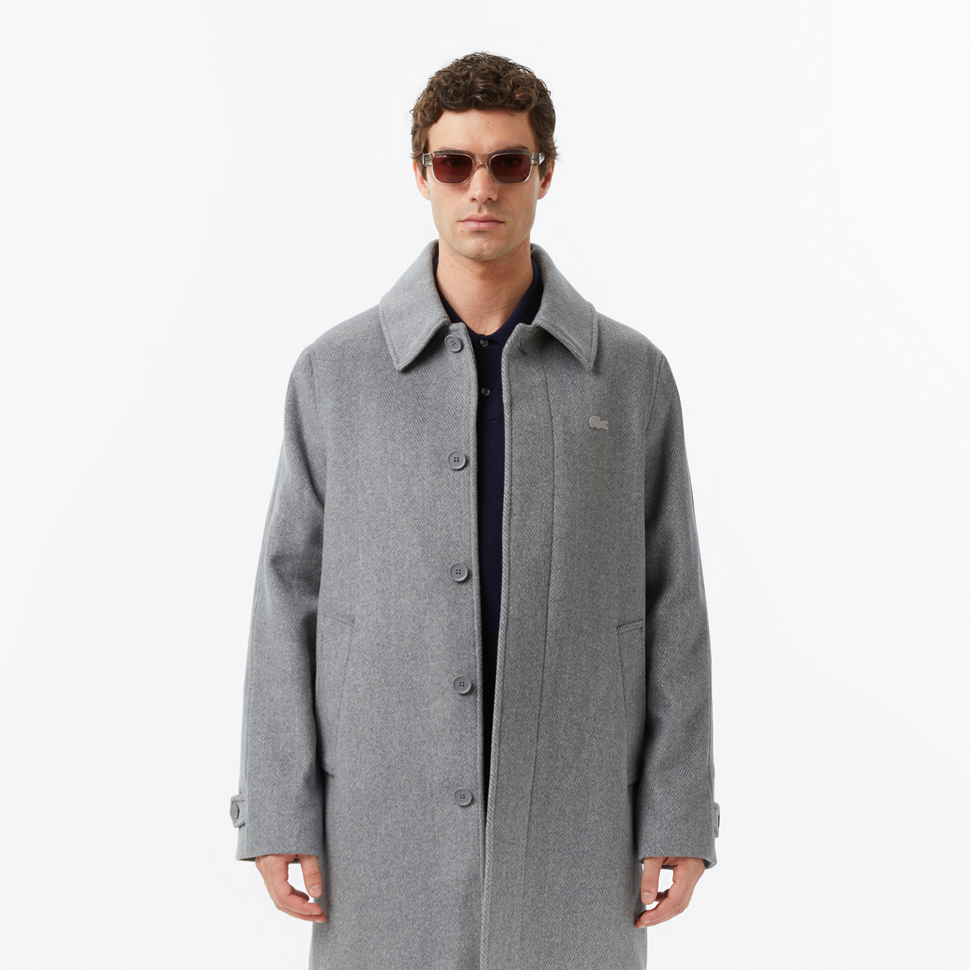 Lacoste Erkek Regular Fit Gri Mont