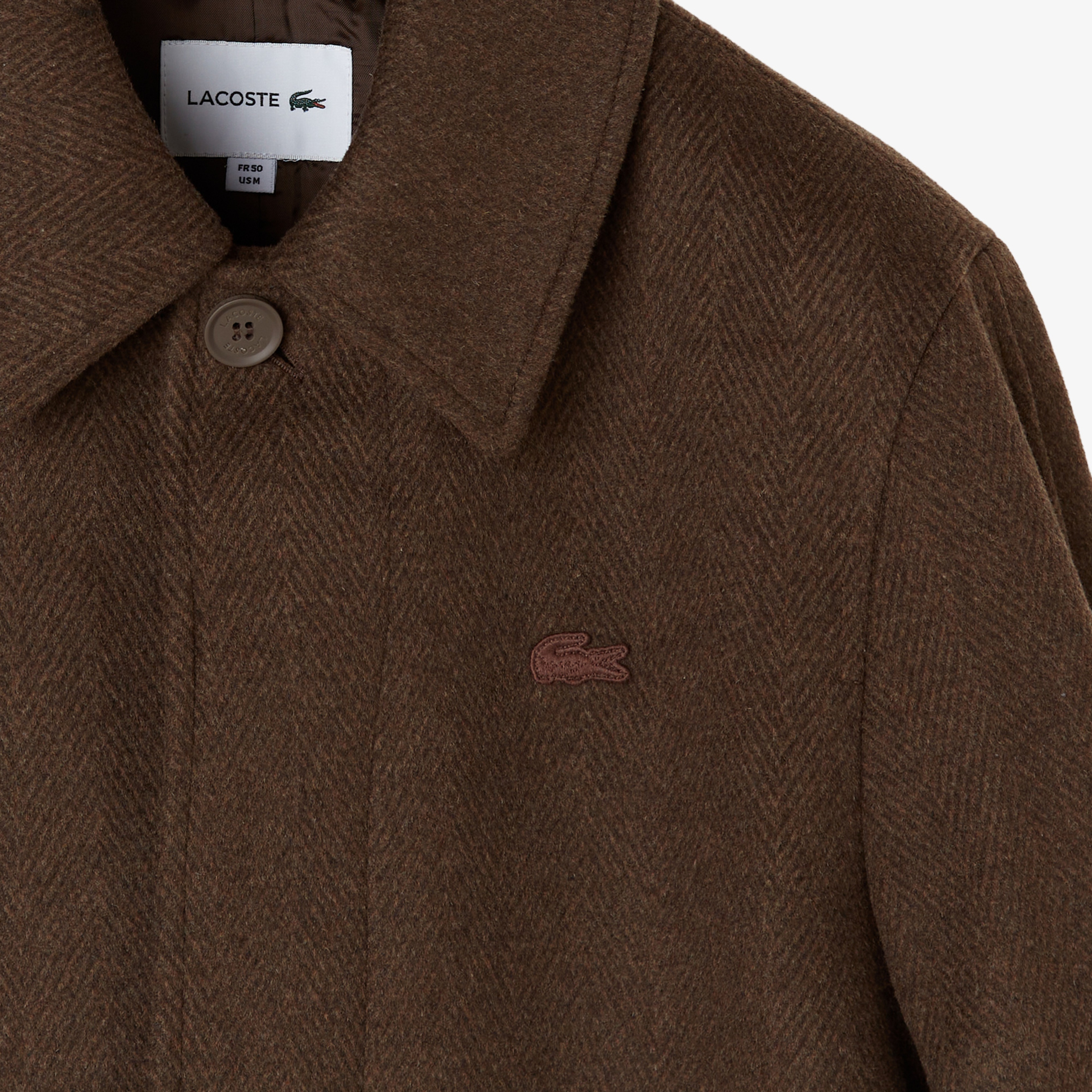 Lacoste Erkek Regular Fit Kahverengi Mont