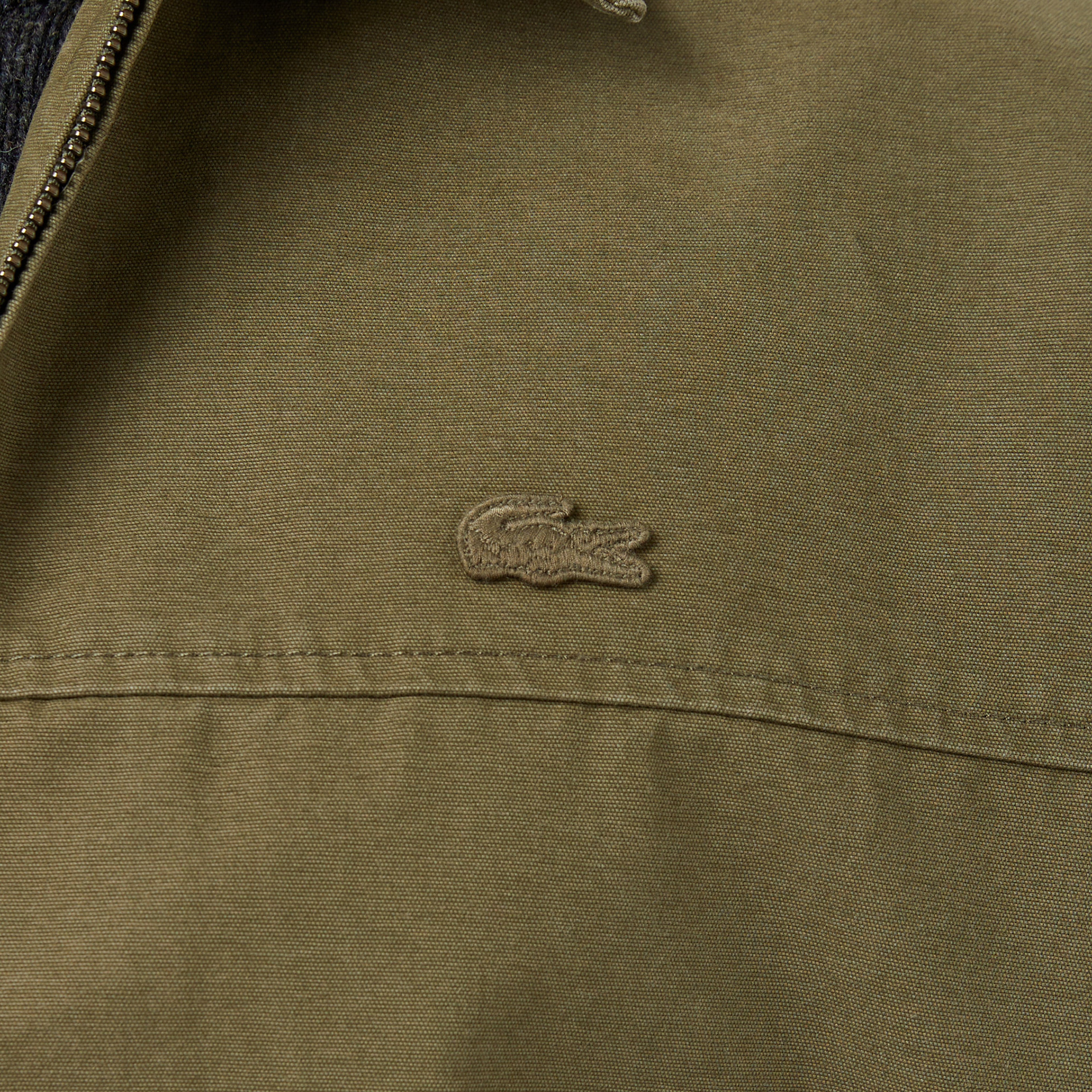 Lacoste Erkek Relaxed Fit Fermuarlı Haki Ceket