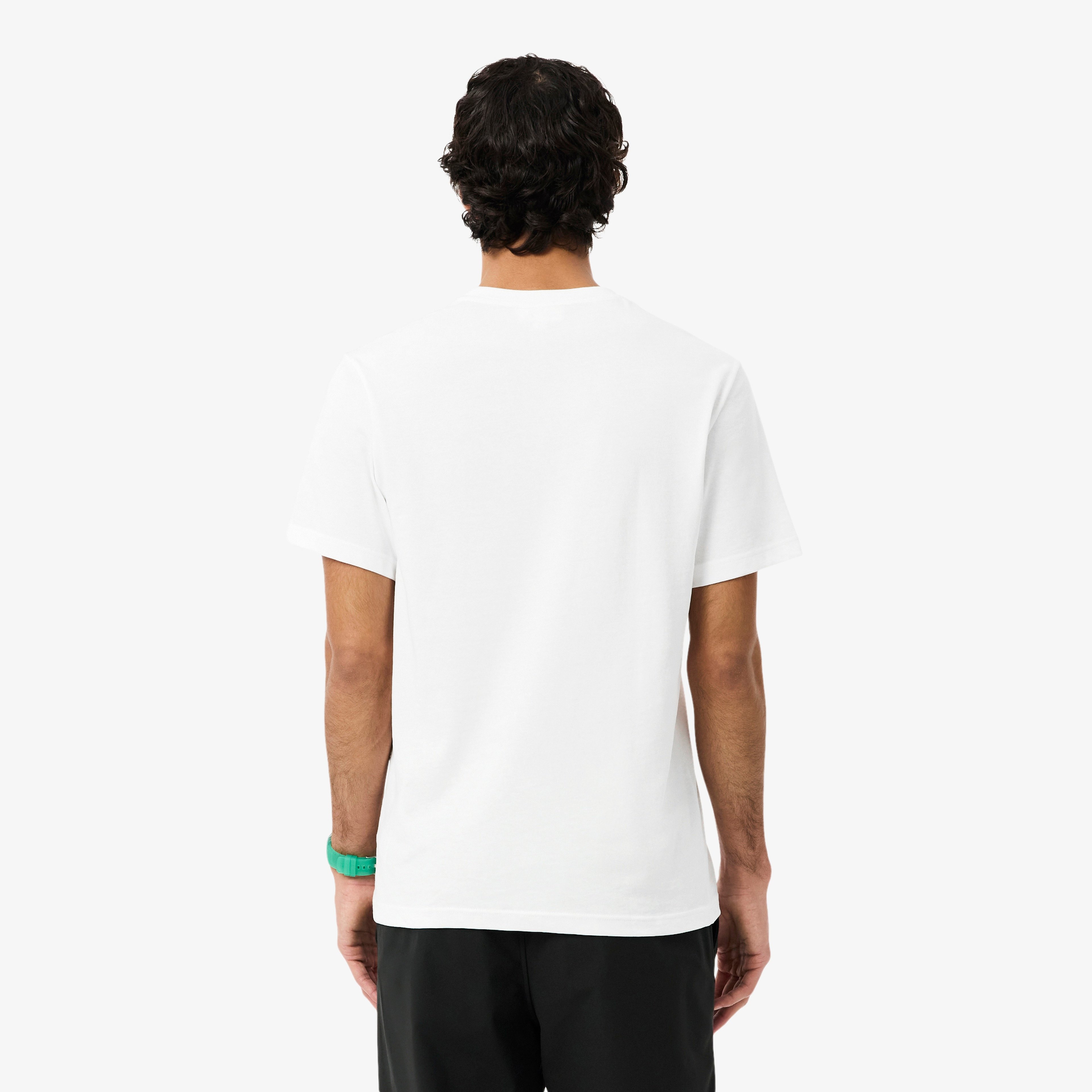 Erkek Regular Fit Bisiklet Yaka Beyaz T-Shirt